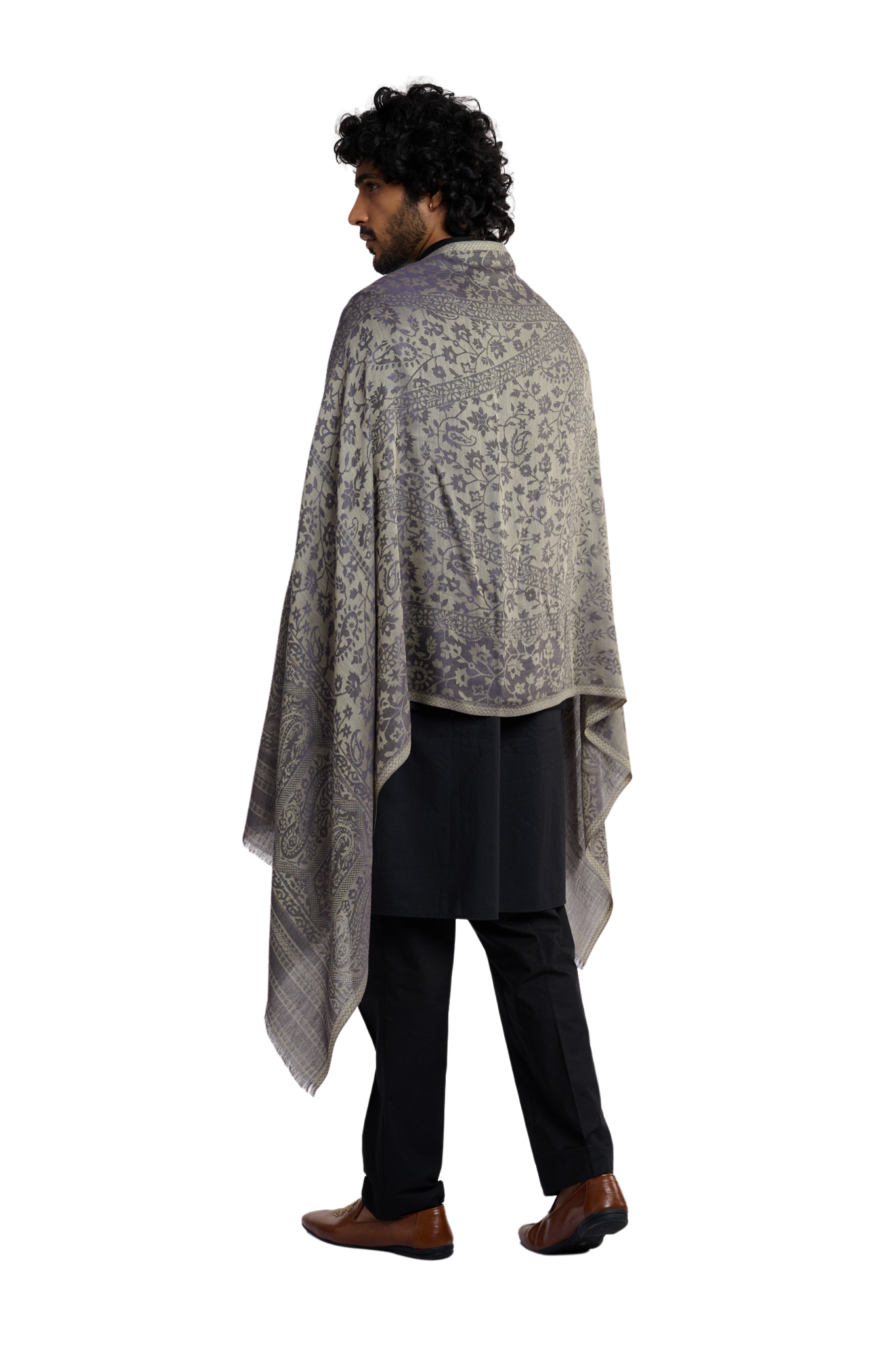 Taroob Men's Authentic Kashmiri Jamawar Stole