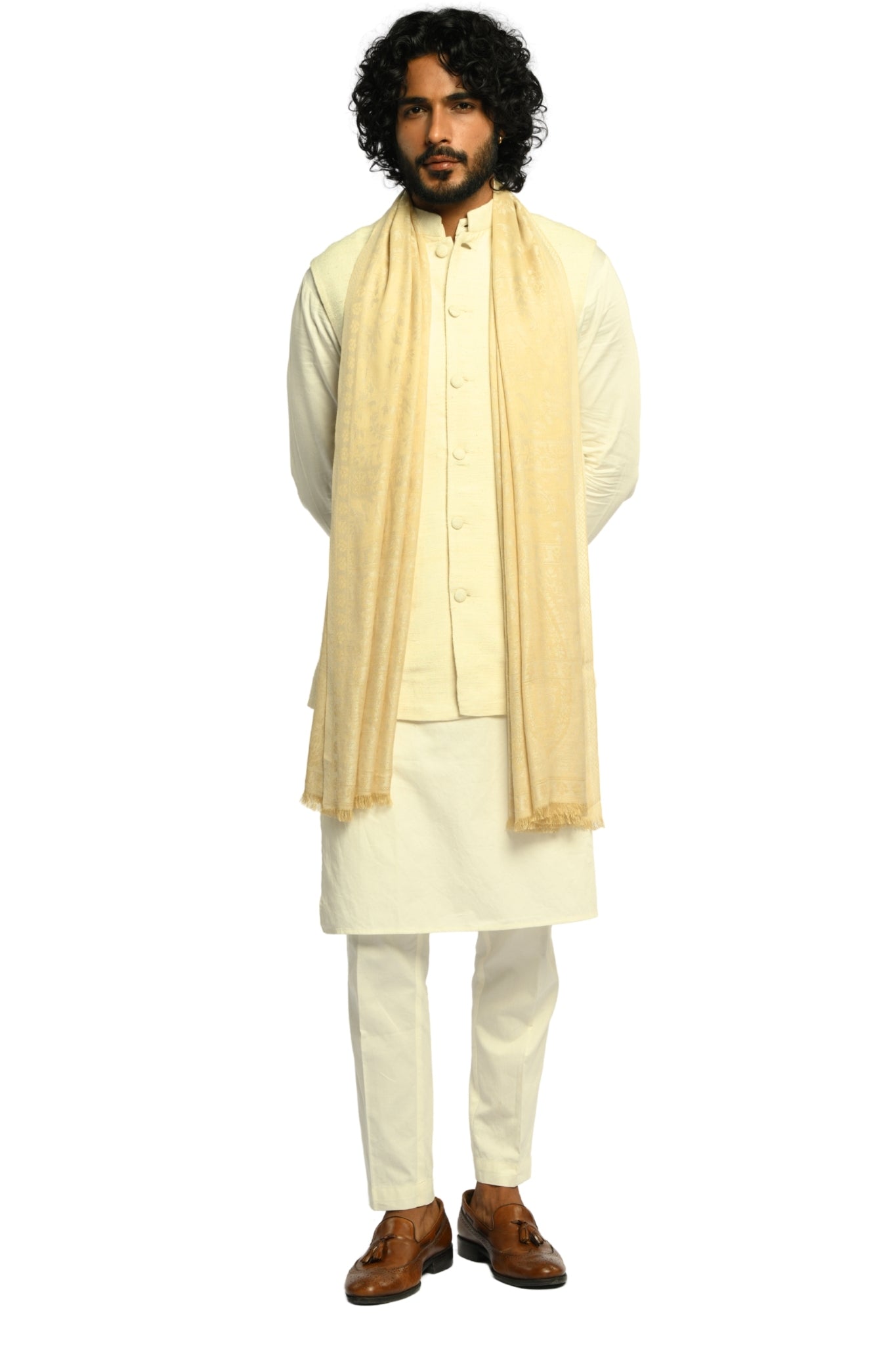 Taroob Fine Weave Silk Jamawar Stole