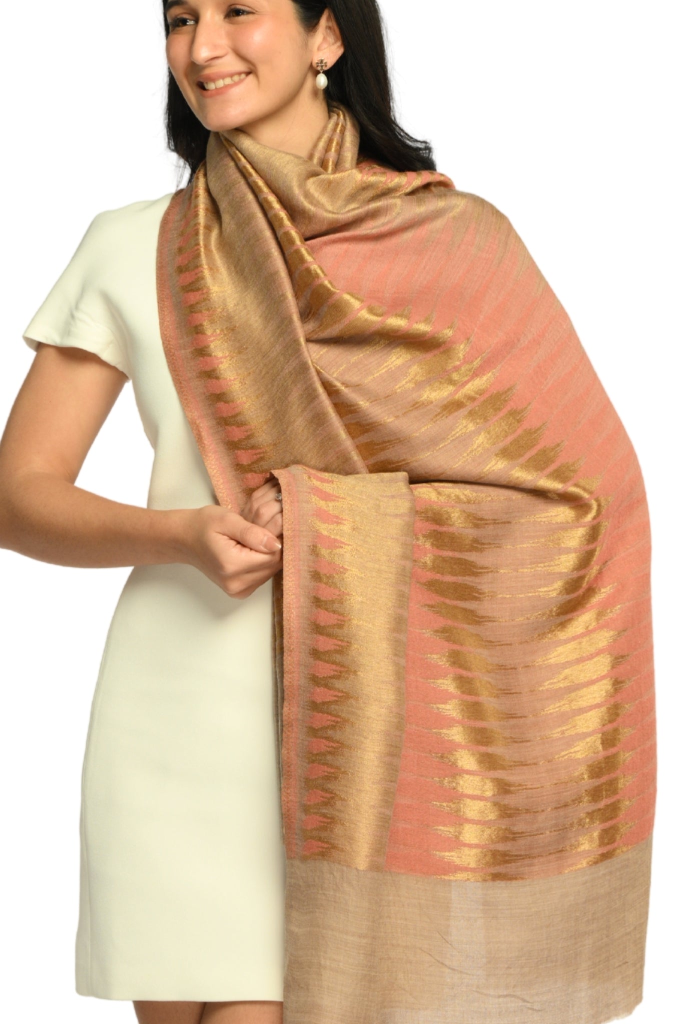 Taroob Resham Ikat Stole