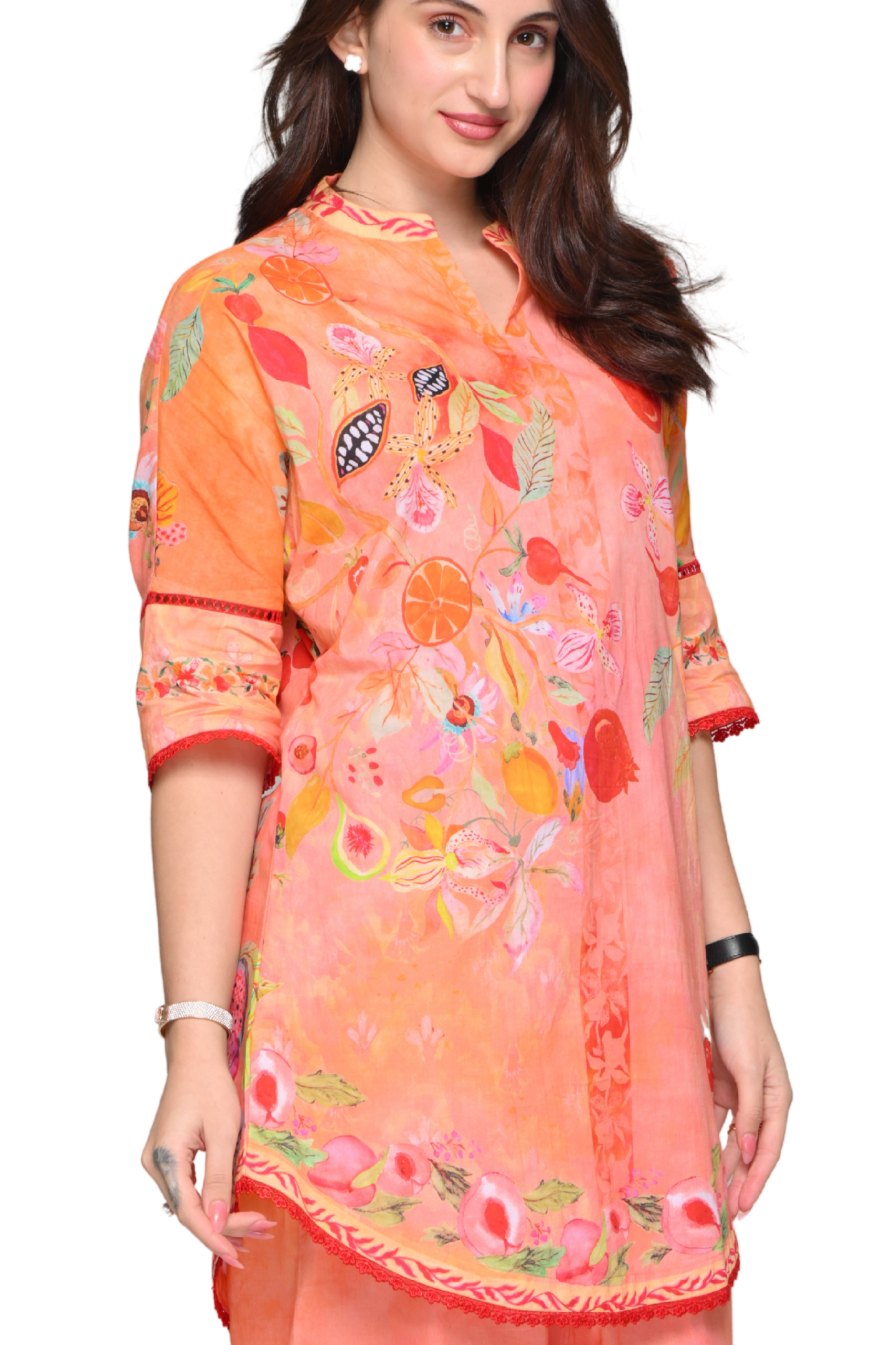 Taroob Citrus Orchard Cotton Kurta Set