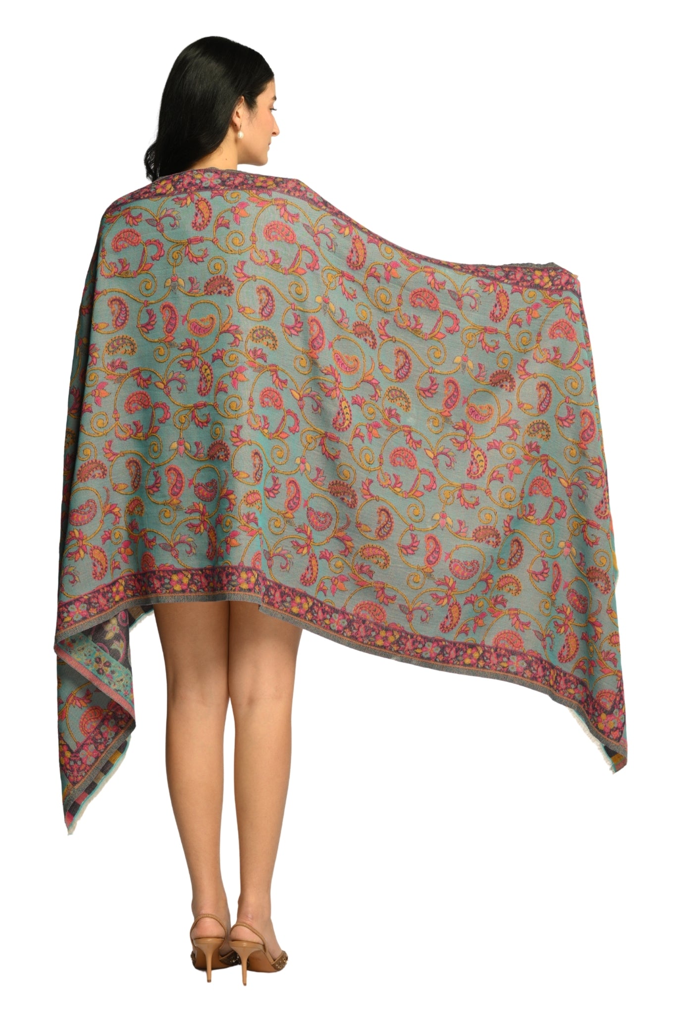 Taroob Paisley Whisper Resversible Stole