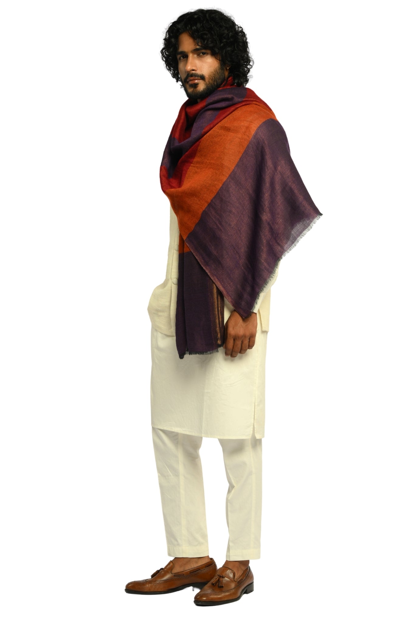 Taroob Statement Wool Zari Stole