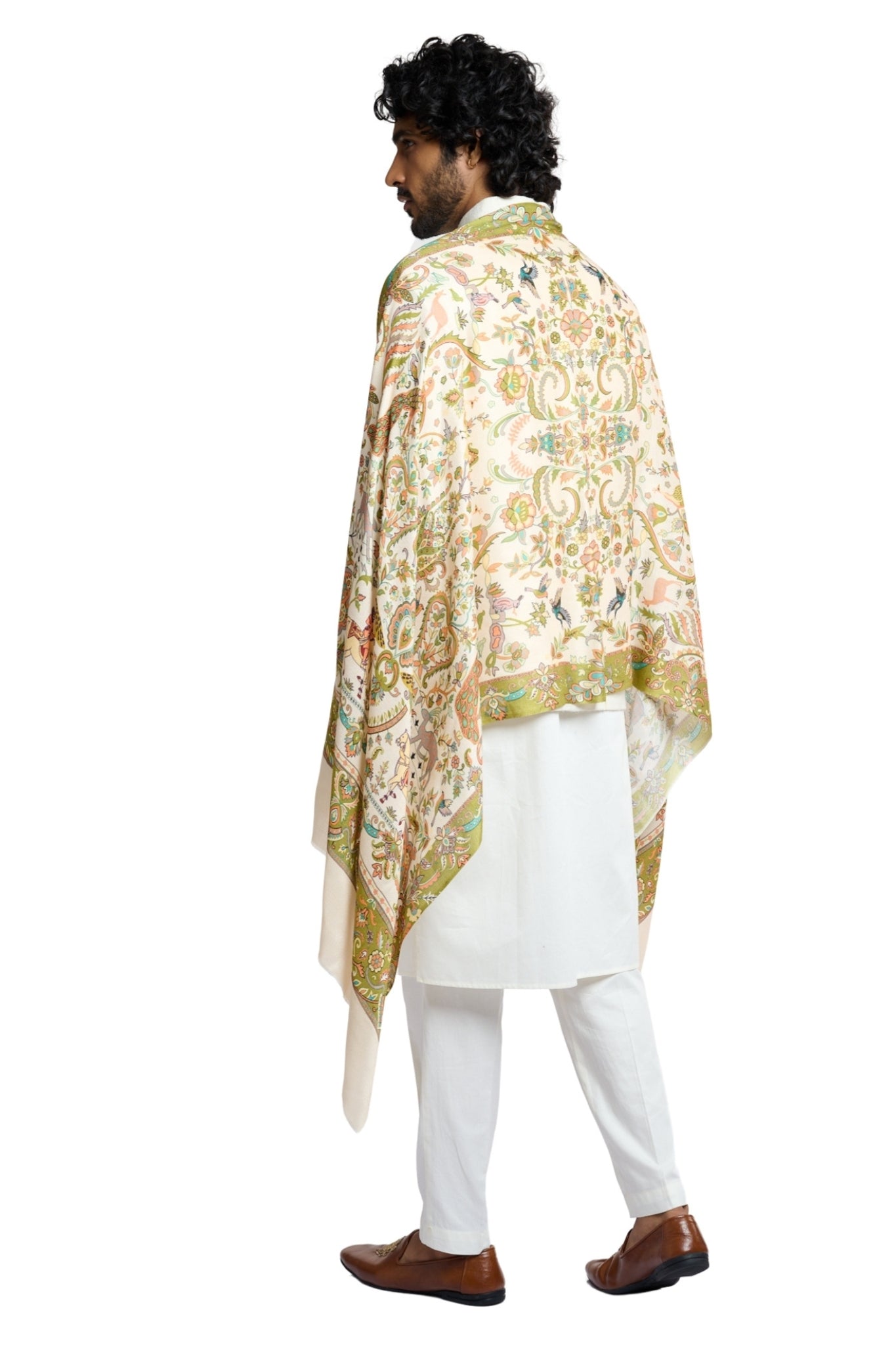 Taroob Raj Darbar Silk Printed Stole
