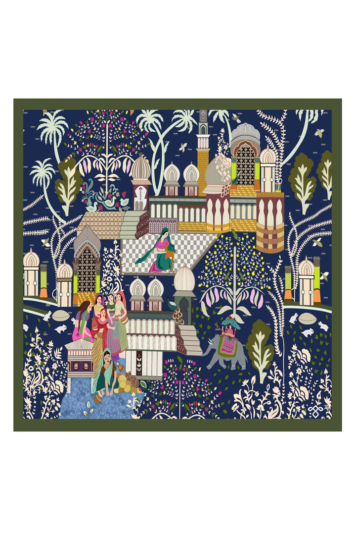 Taroob Silk Linen Raj Darbar Pocket Square