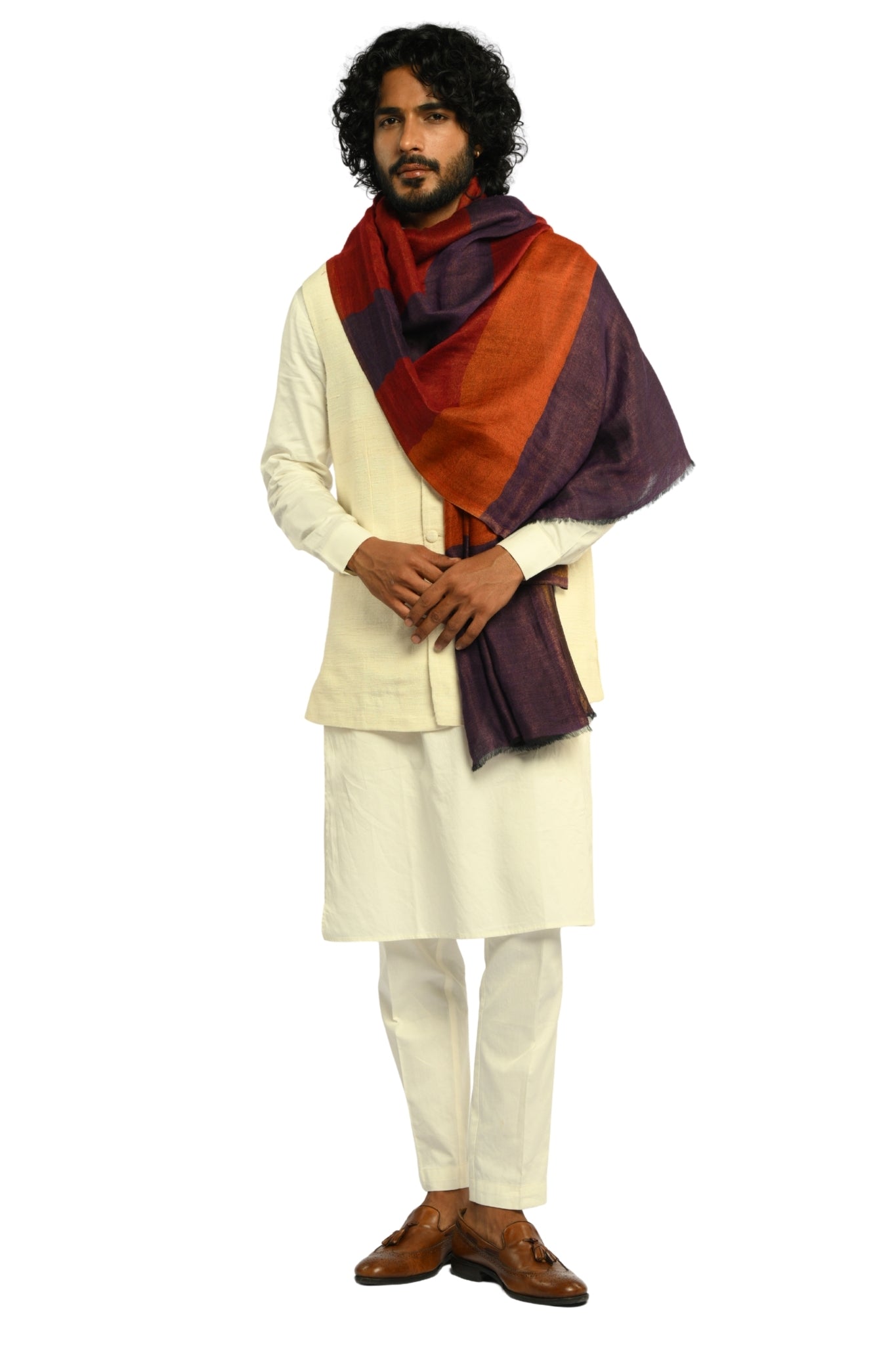 Taroob Statement Wool Zari Stole