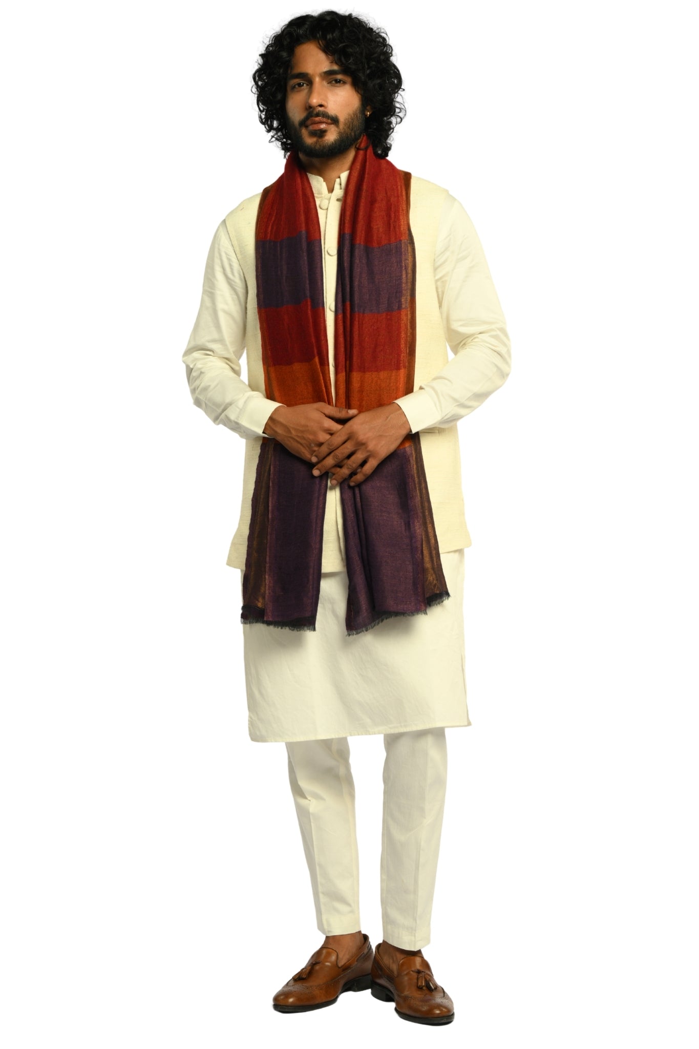 Taroob Statement Wool Zari Stole