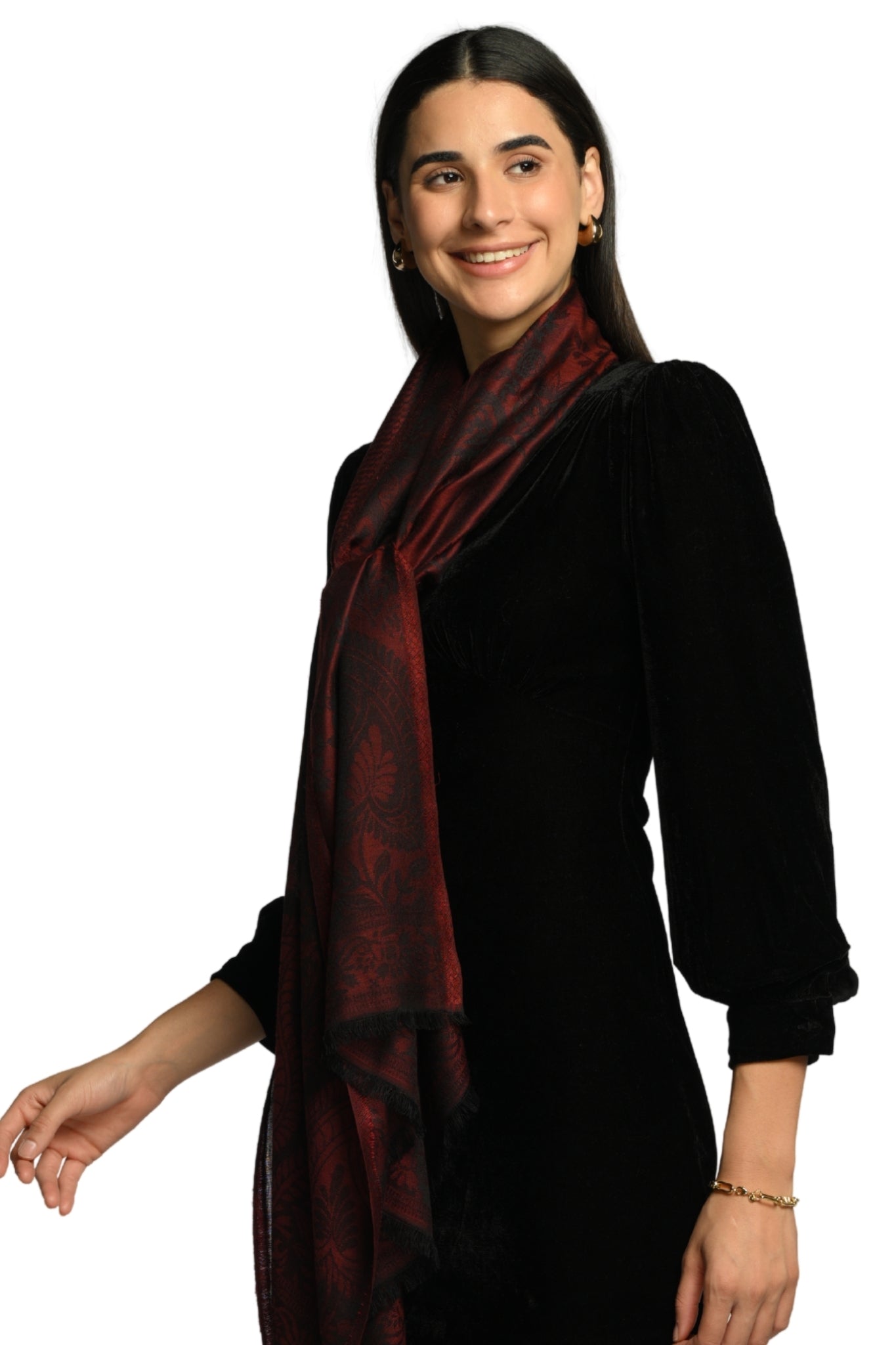 Taroob Heritage Silk Modal Jamawar Stole