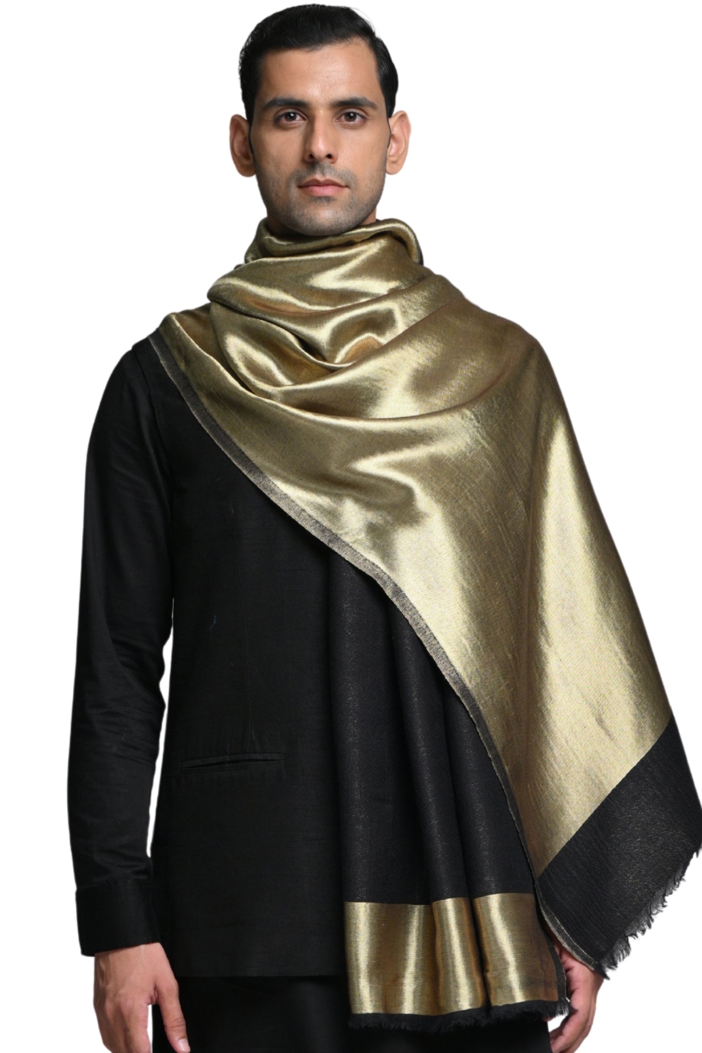 Taroob Solid Glitz Resham Stole