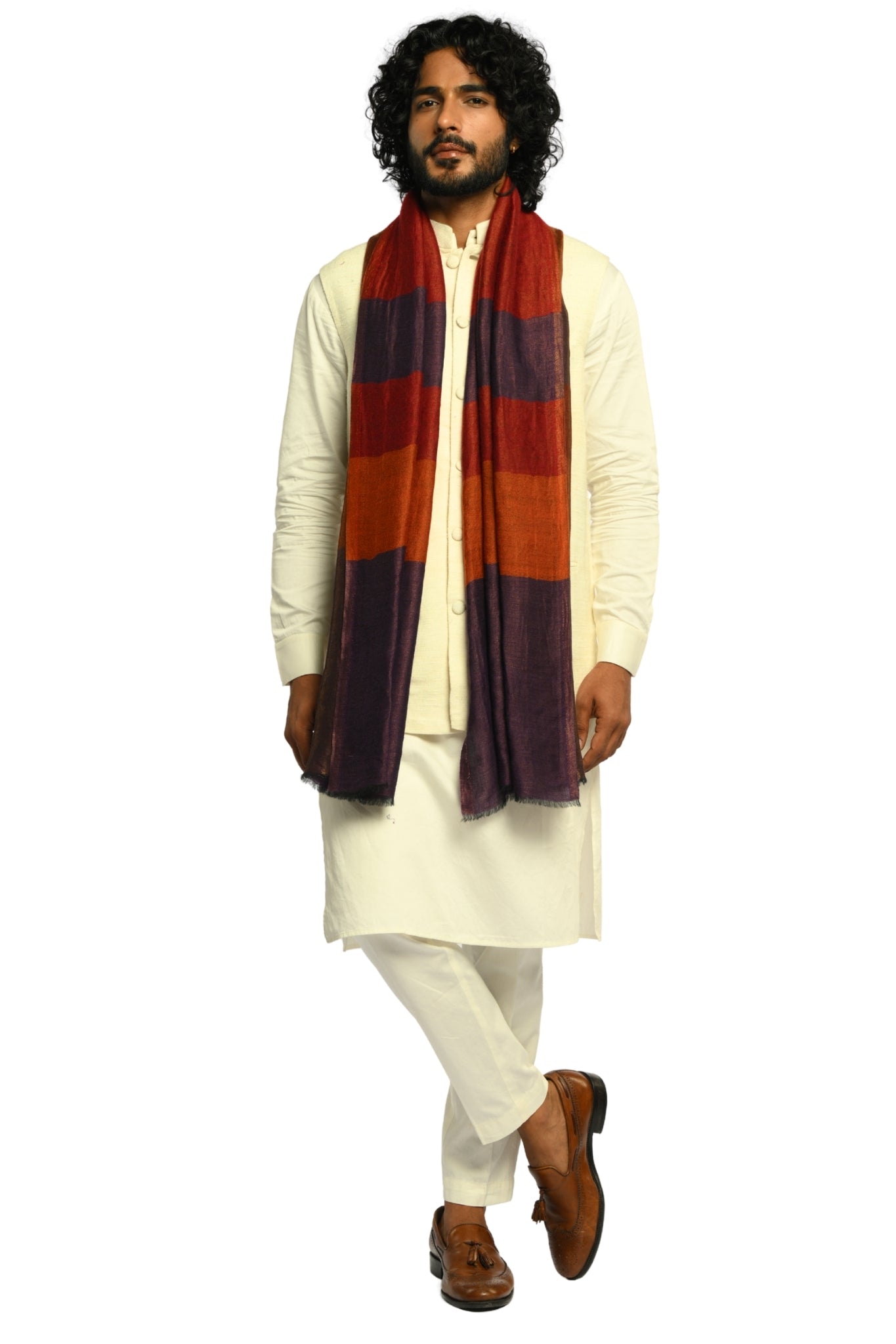 Taroob Statement Wool Zari Stole