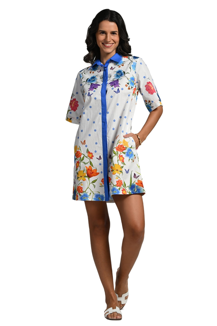 Taroob Papillion Garden Cotton Dress