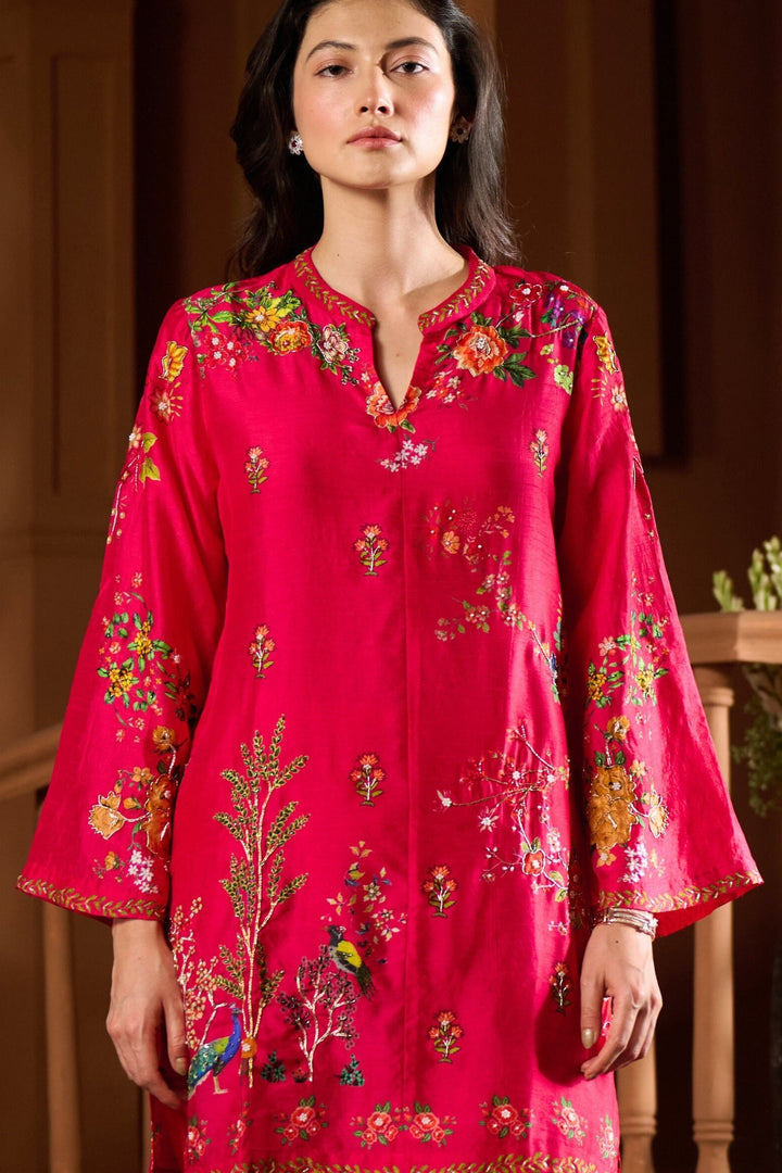 Taroob Mor Mahal Embroidered Kurta Set