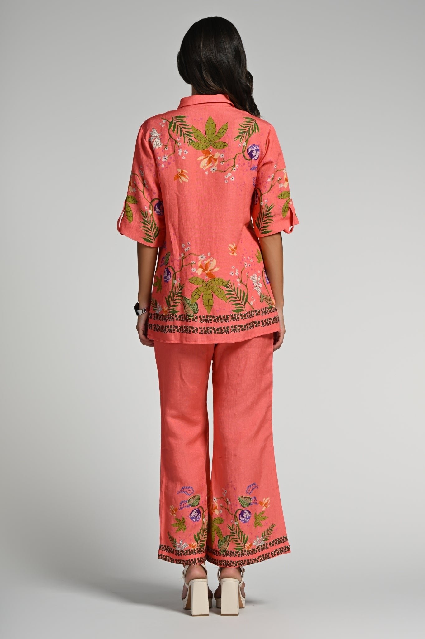 Taroob Monkey Pop Linen Coord Set