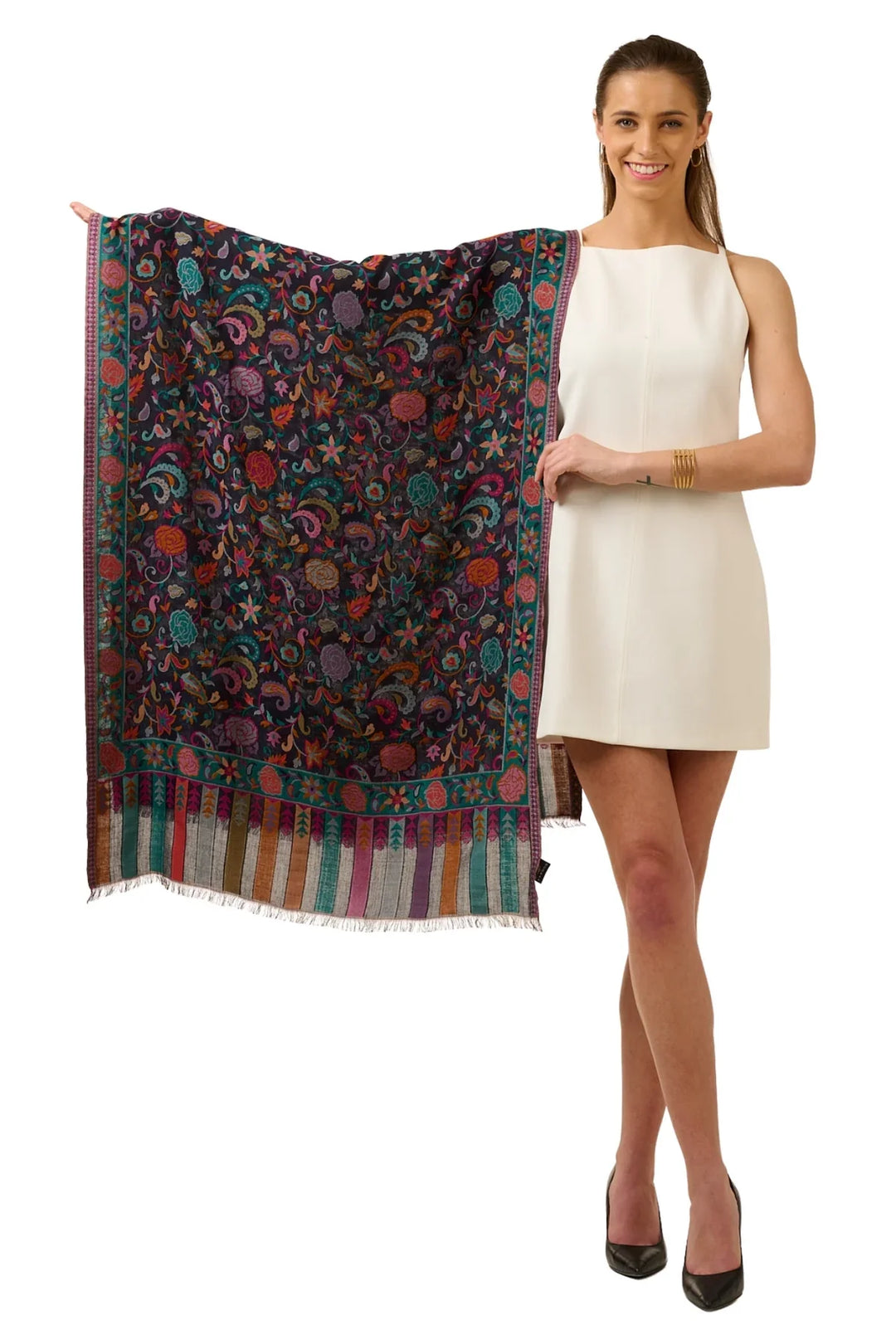 Taroob Gift Set of Unisex Silk Kaani Stole for Him or Her