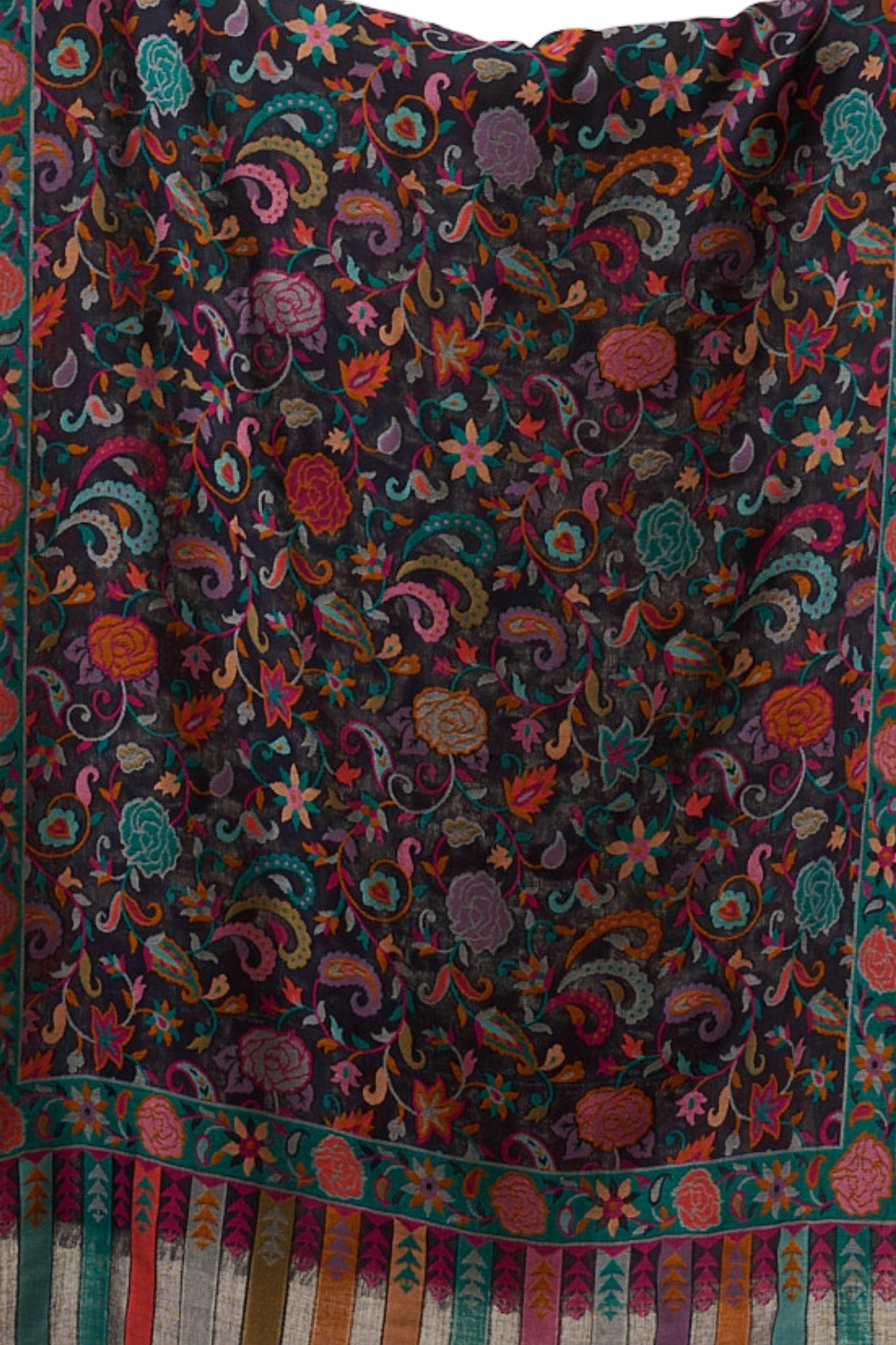 Taroob Gulab-kar Silk Kashmiri Kaani Stole