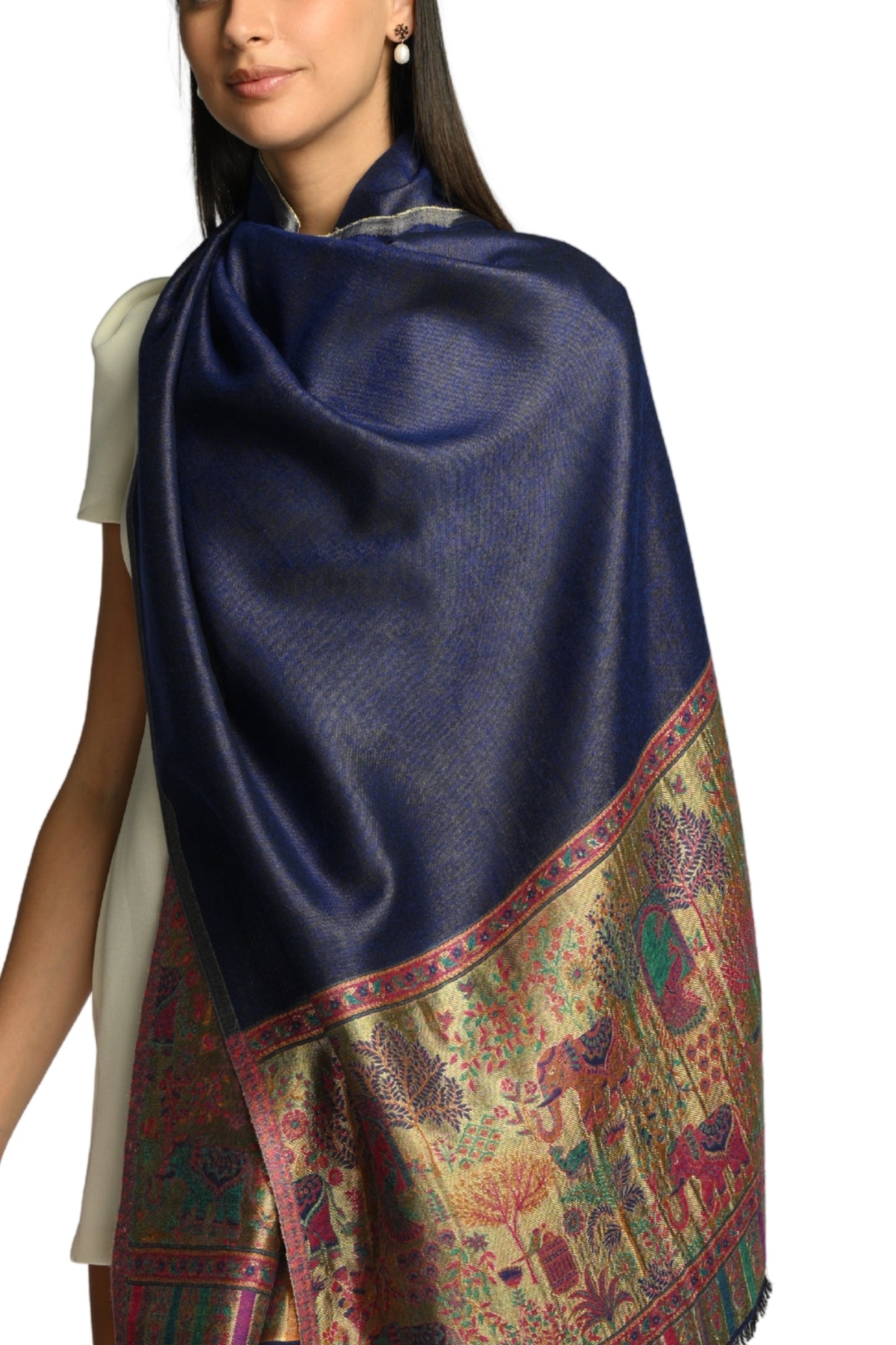 Taroob Mughal Tilla Border Stole