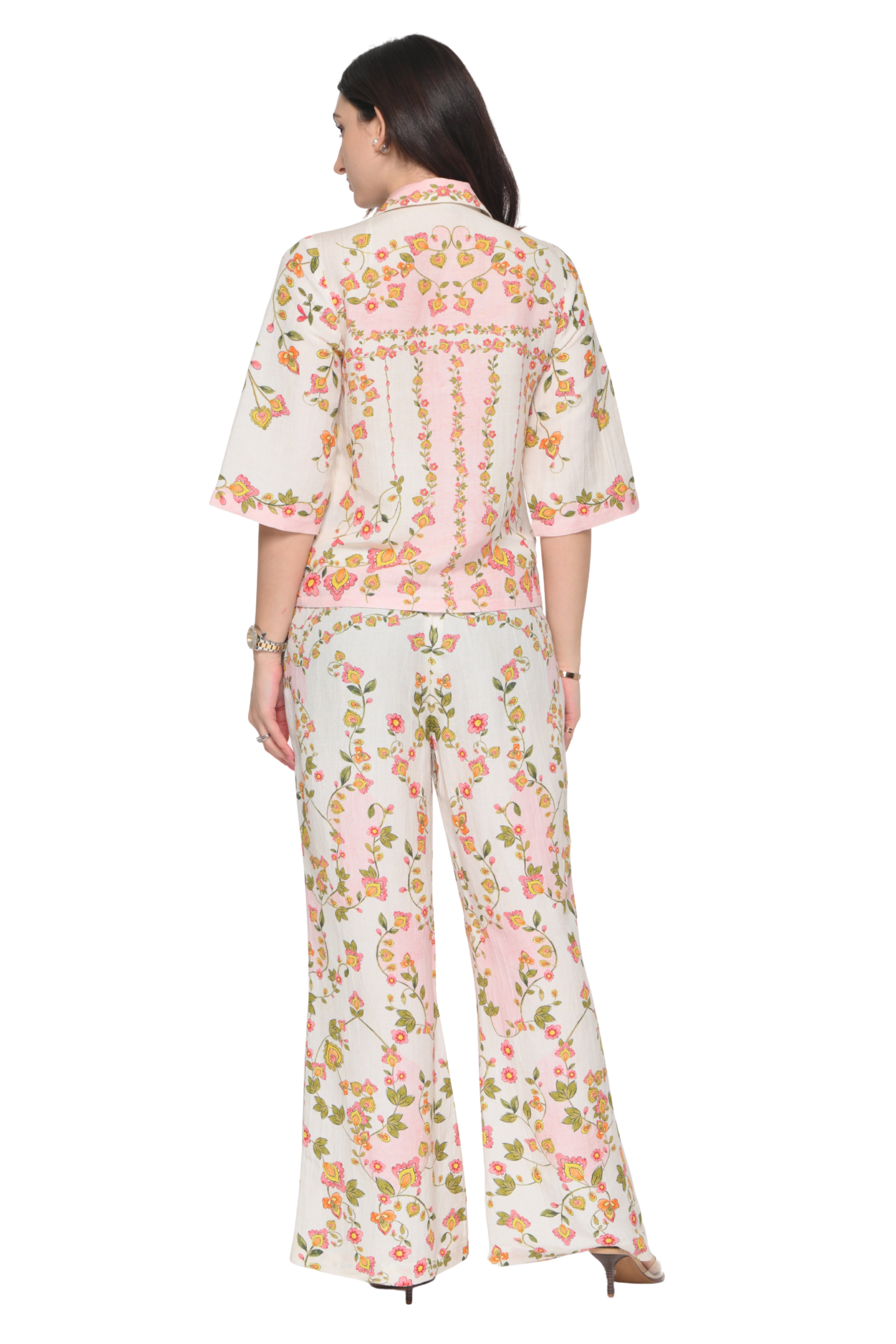 Taroob Whispering Petals Linen Co-ord Set