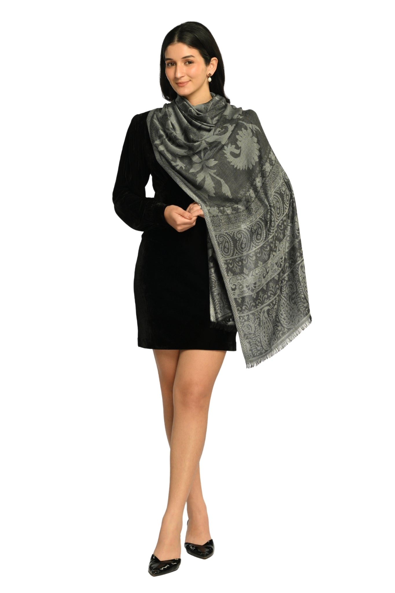 Taroob Heritage Silk Modal Jamawar Stole