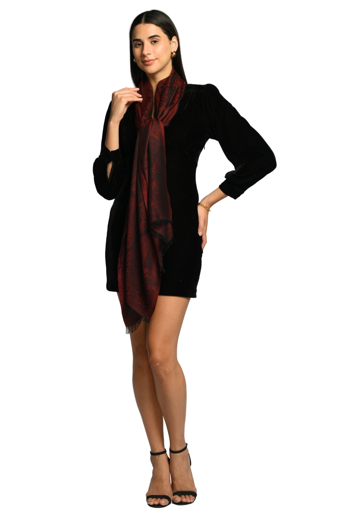 Taroob Heritage Silk Modal Jamawar Stole