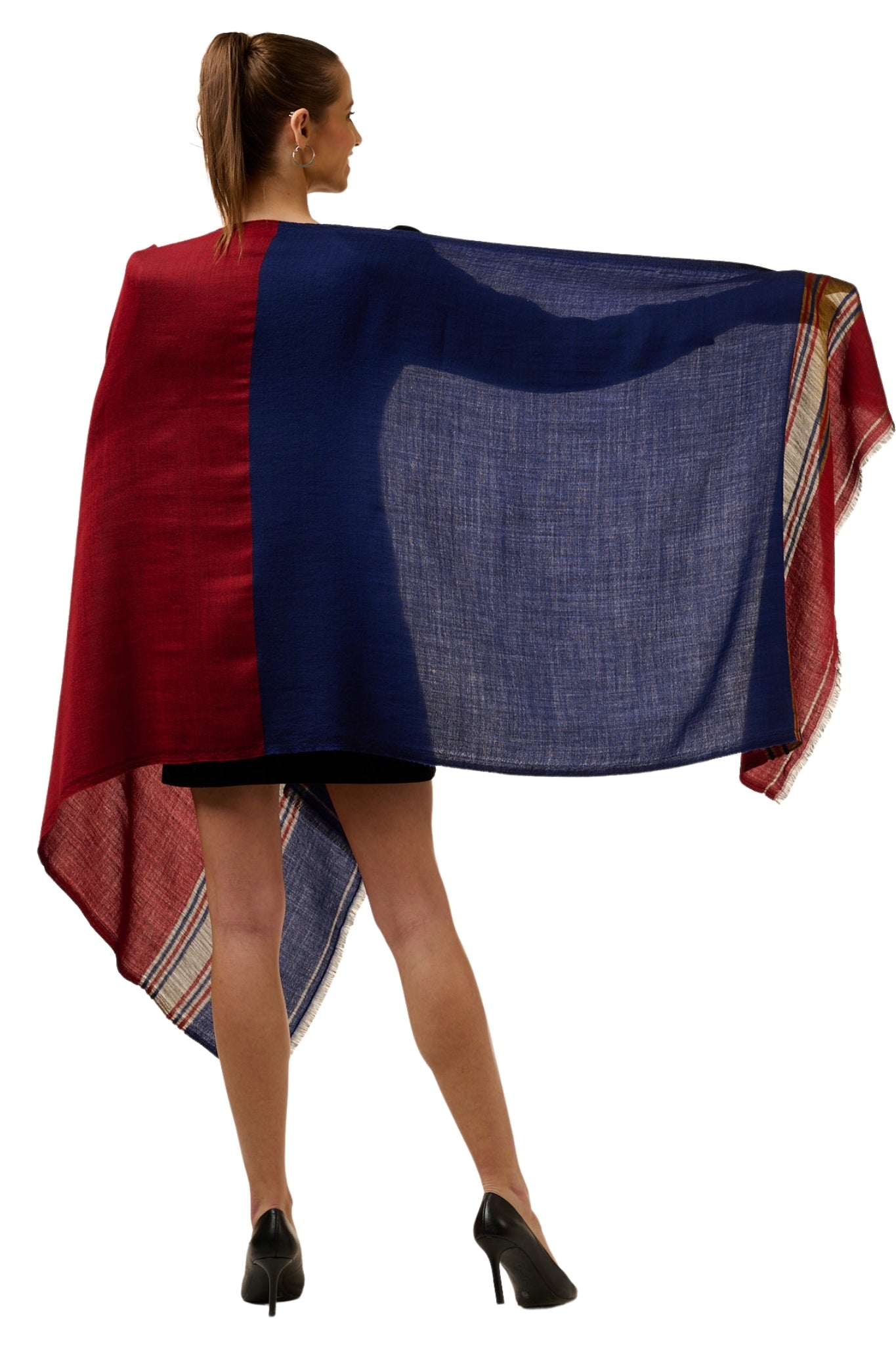 Ultra Soft Wool Zari Stole – Women's Zari Stoles (Fine Wool Shikara) – View 6 | Taroob