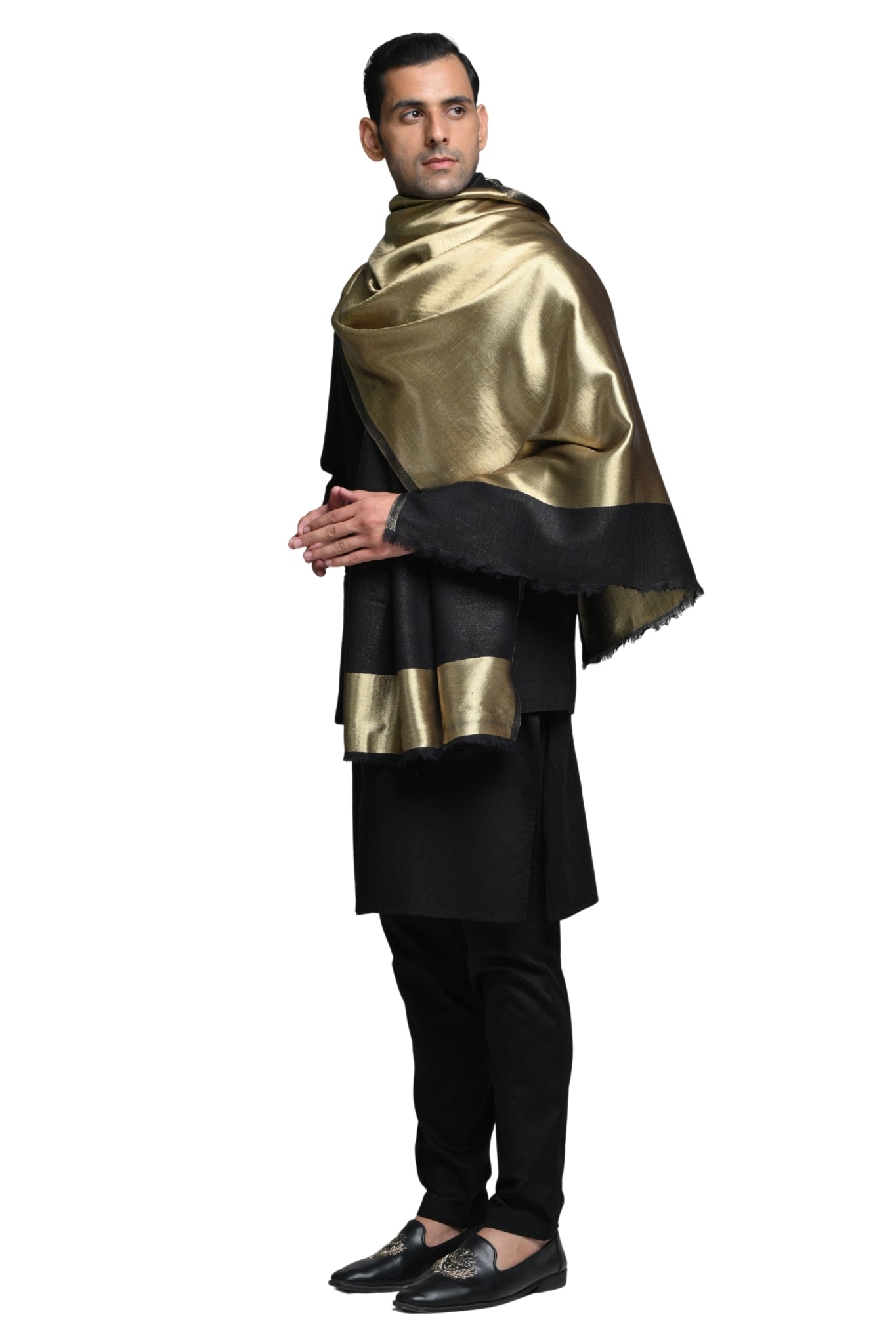 Taroob Solid Glitz Resham Stole