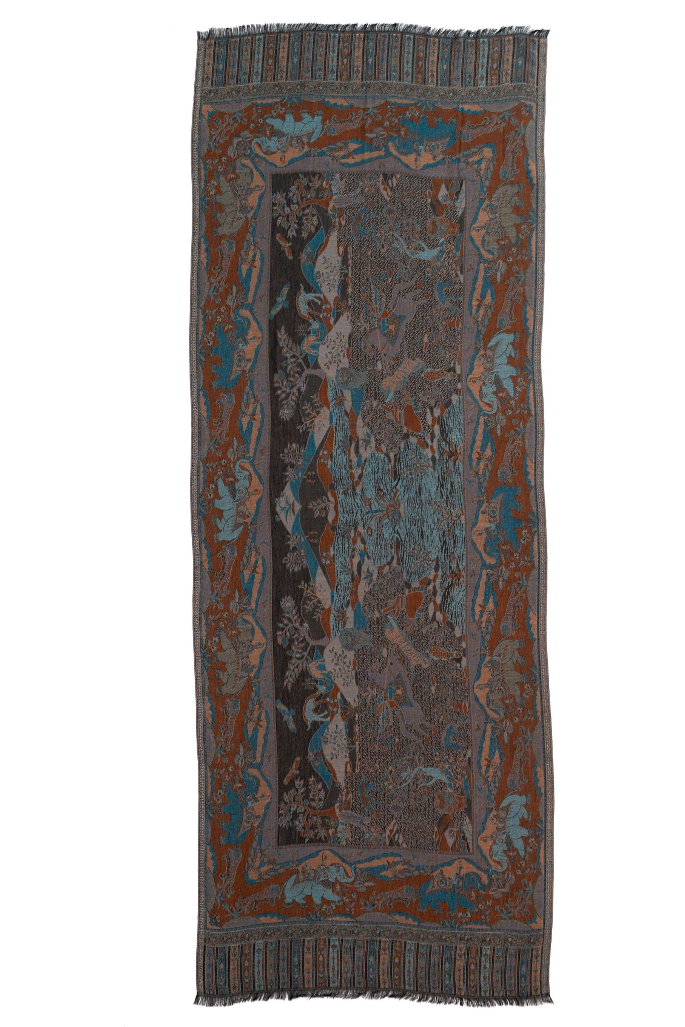 Taroob Royal Shikar-dar Silk Jamawar Stole