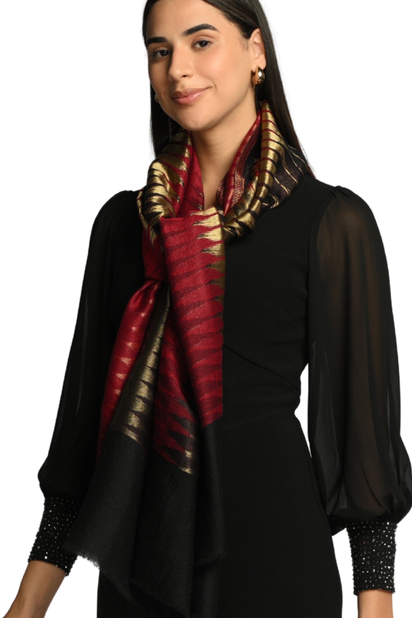 Taroob Resham Ikat Stole