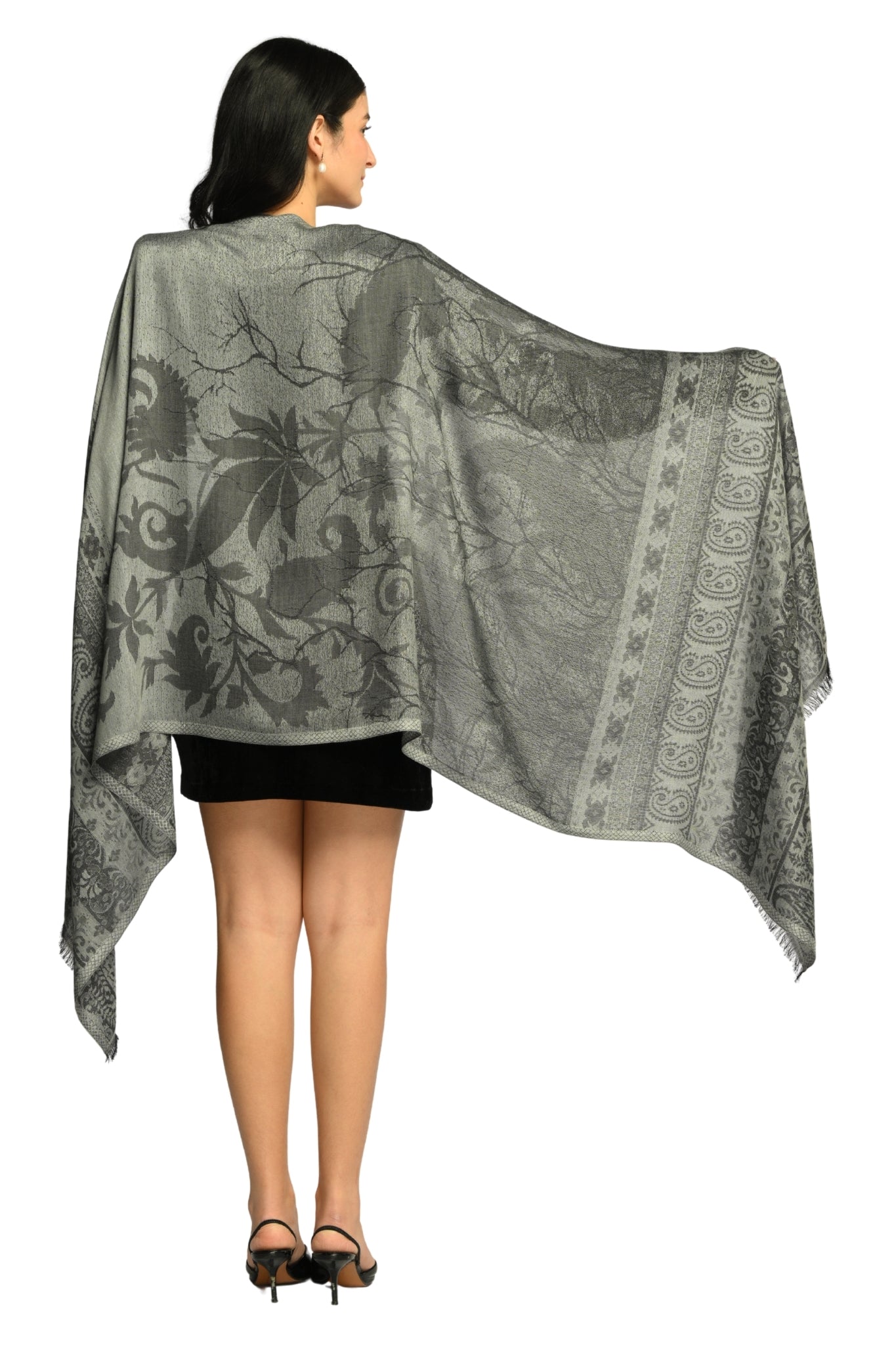 Taroob Heritage Silk Modal Jamawar Stole