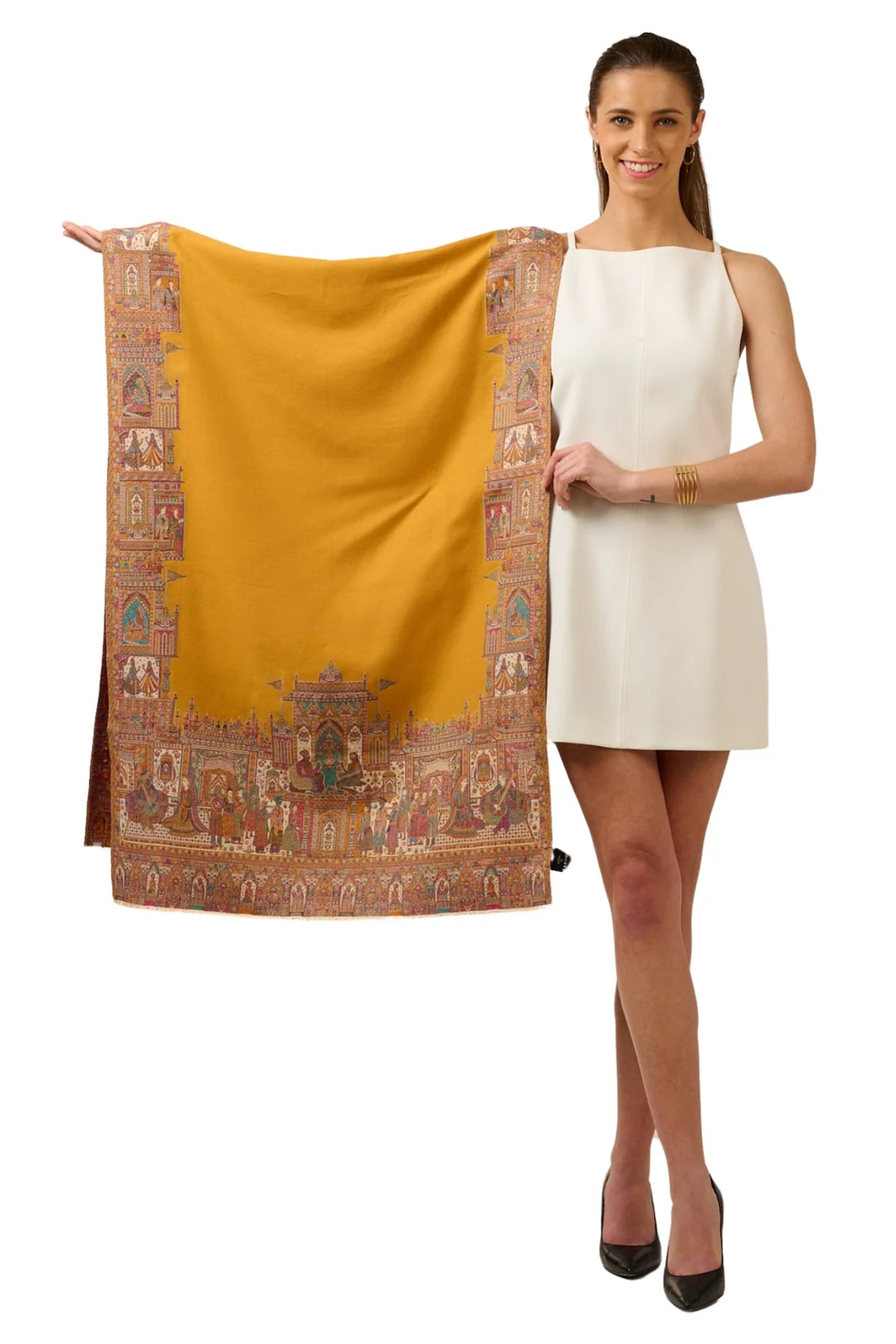 Taroob Gift Set of Unisex Mughal Darbar Kaan Stole for Him or Her