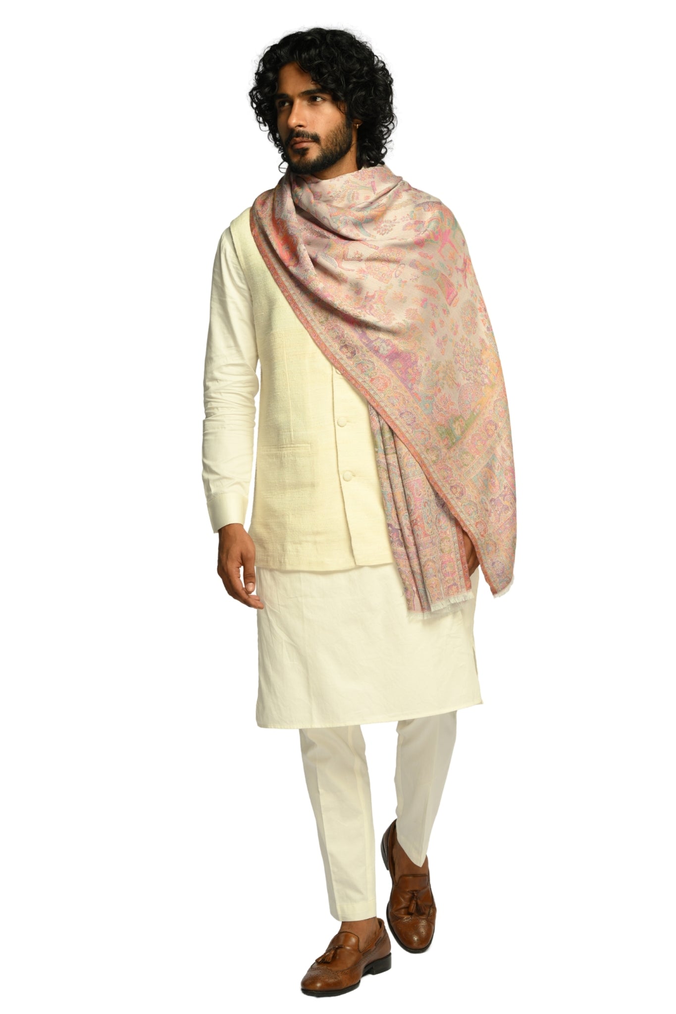 Taroob Silk Meher Darbar Jamawar Stole