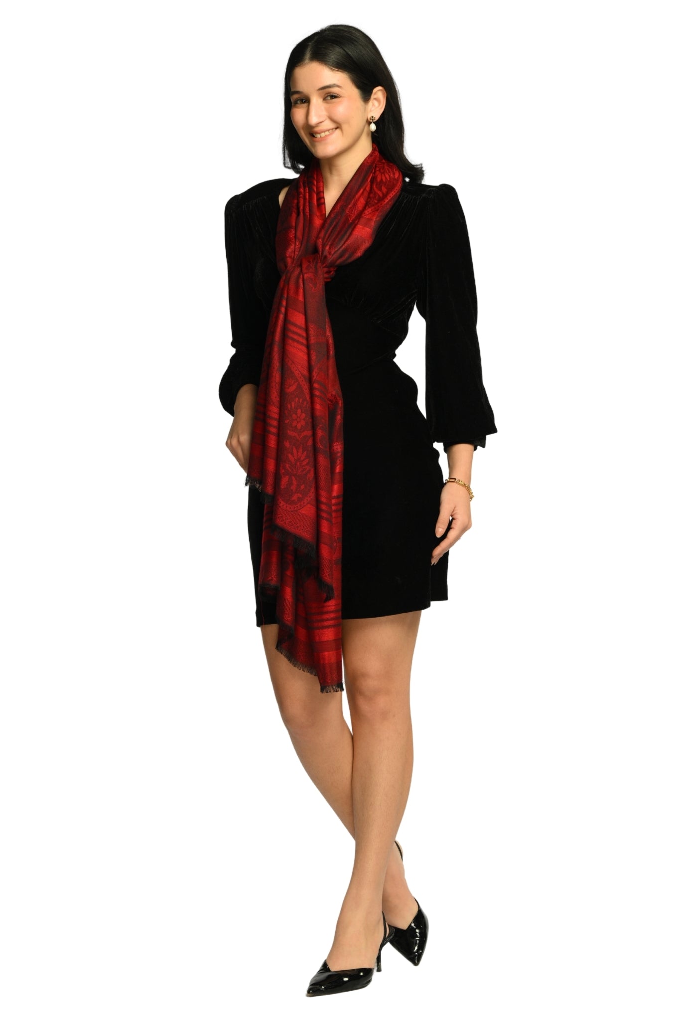 Taroob Signature Jamawar Silk Stole