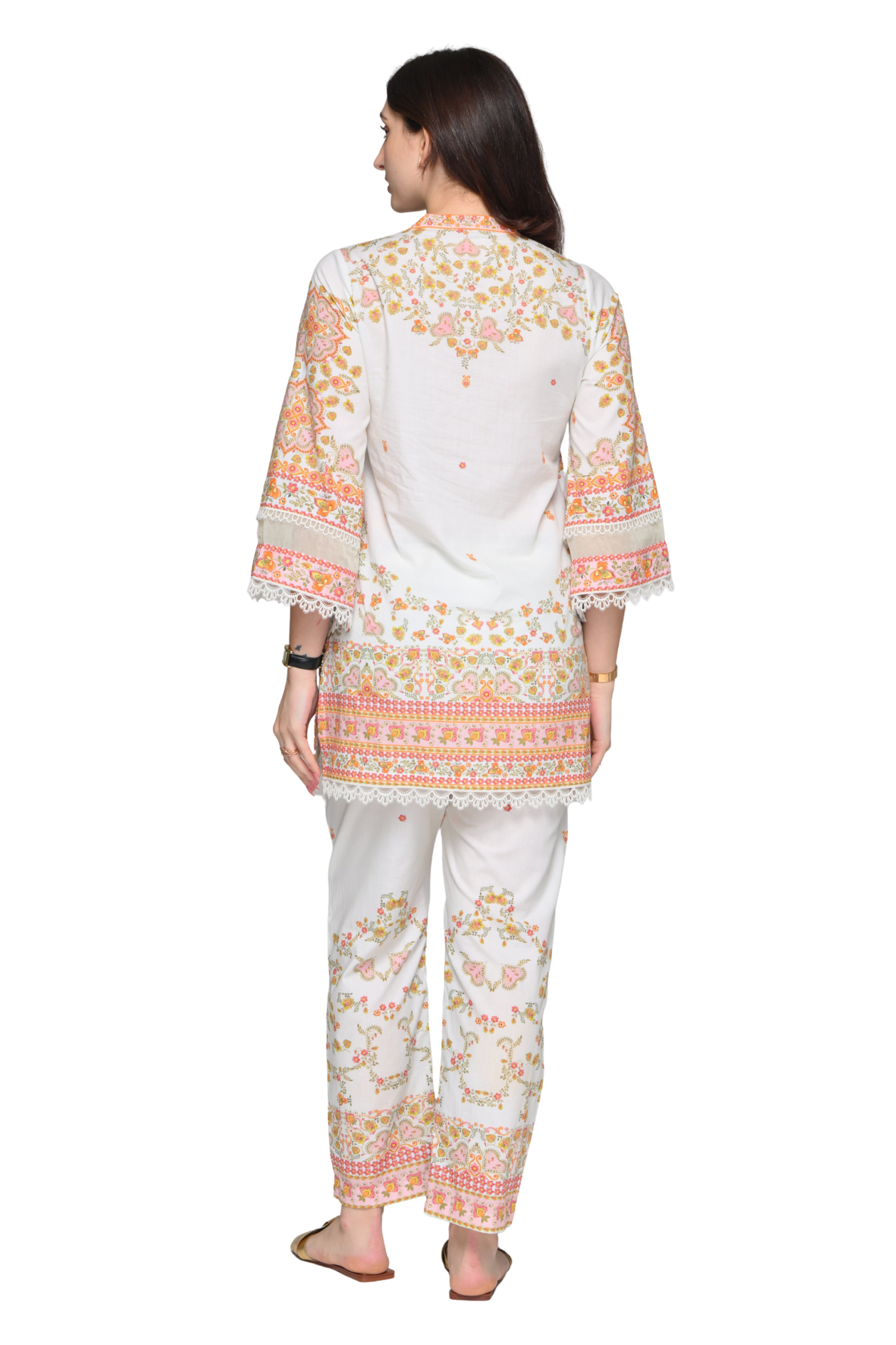 Taroob Whispering Petals Cotton Kurta Set