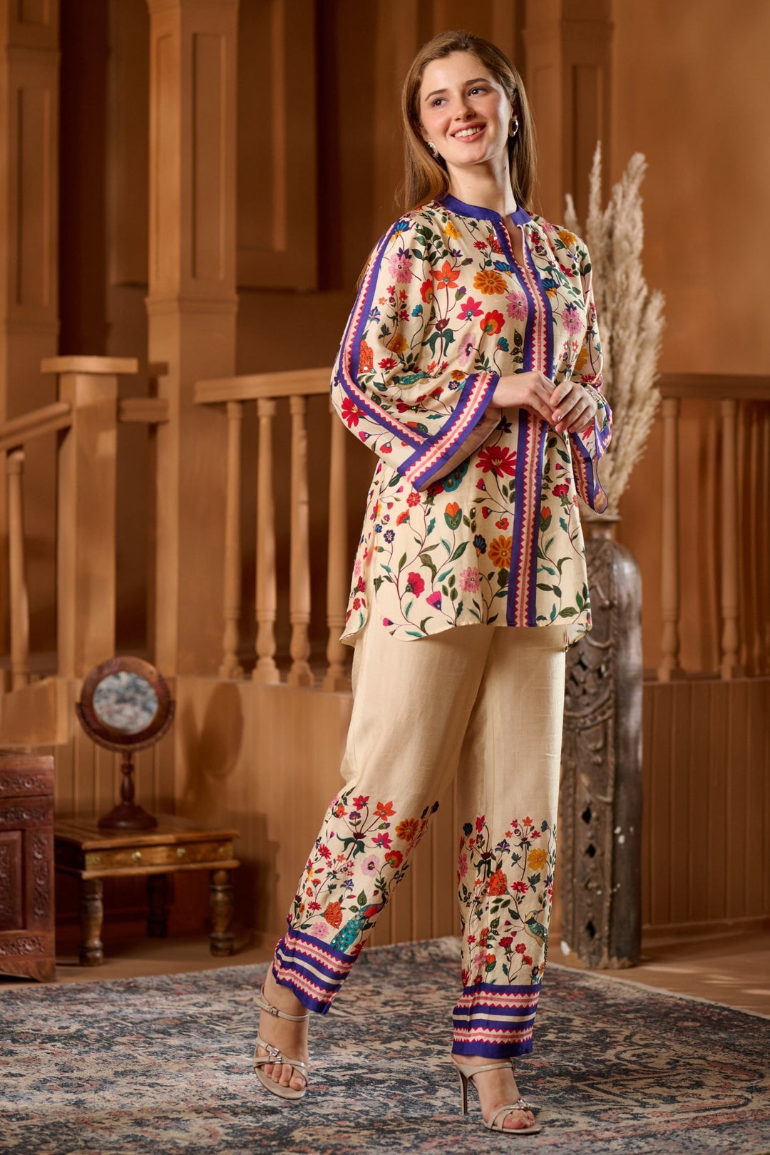Taroob Bageecha Embroidered Tunic Set
