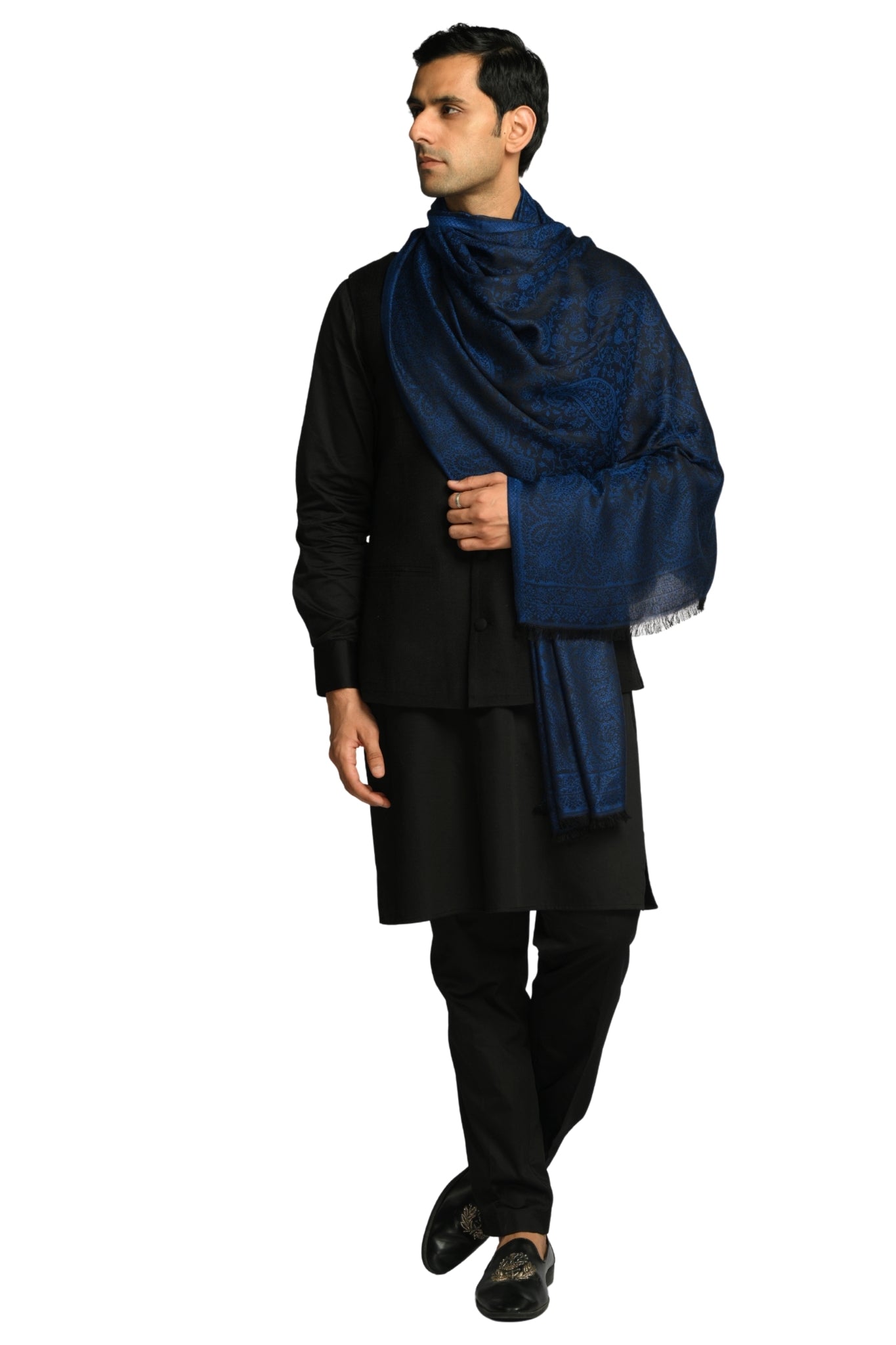 Taroob Fine Weave Silk Jamawar Stole