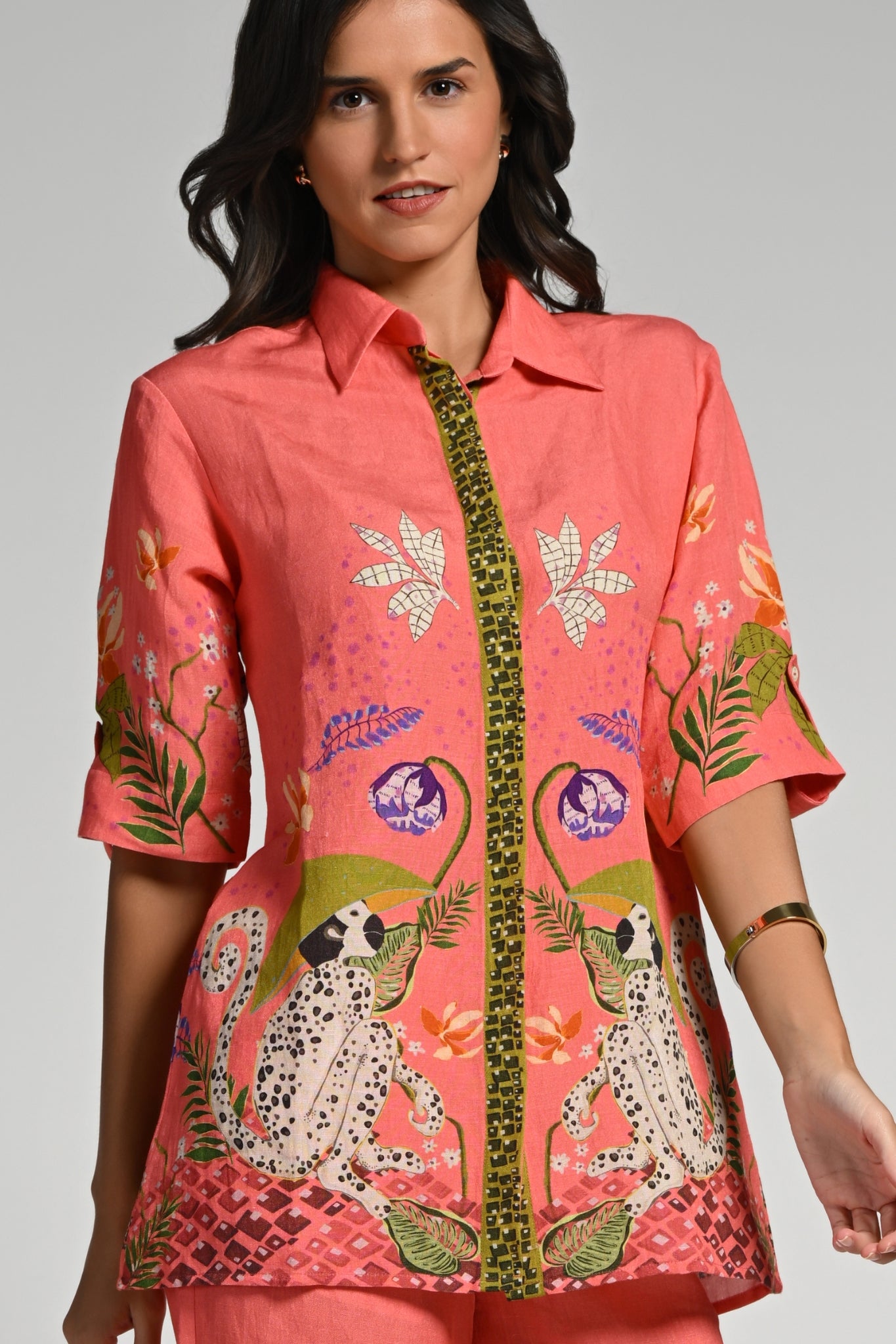 Taroob Monkey Pop Cotton Dress