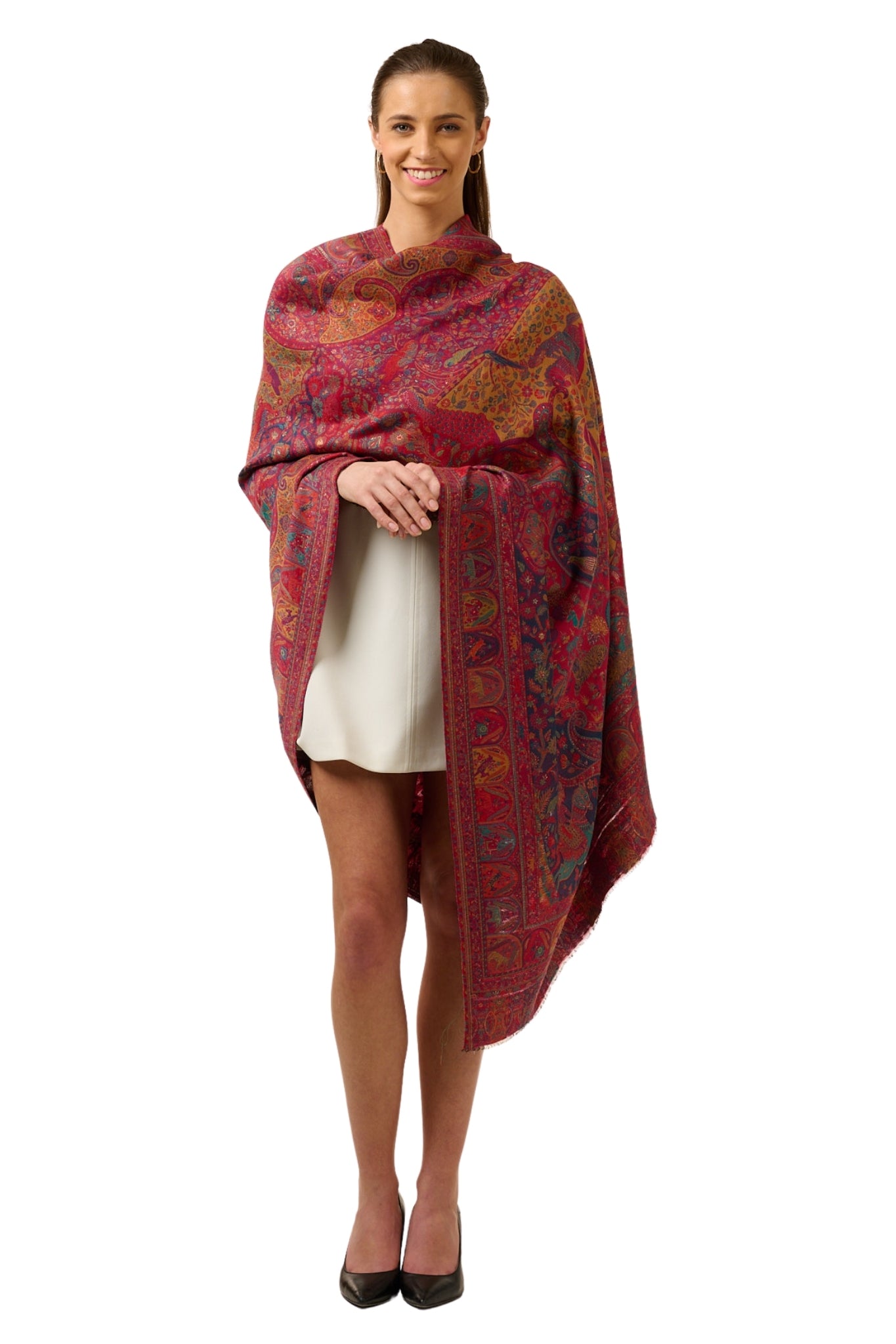 Taroob Raj-Shikara Kashmiri Kaani Shawl