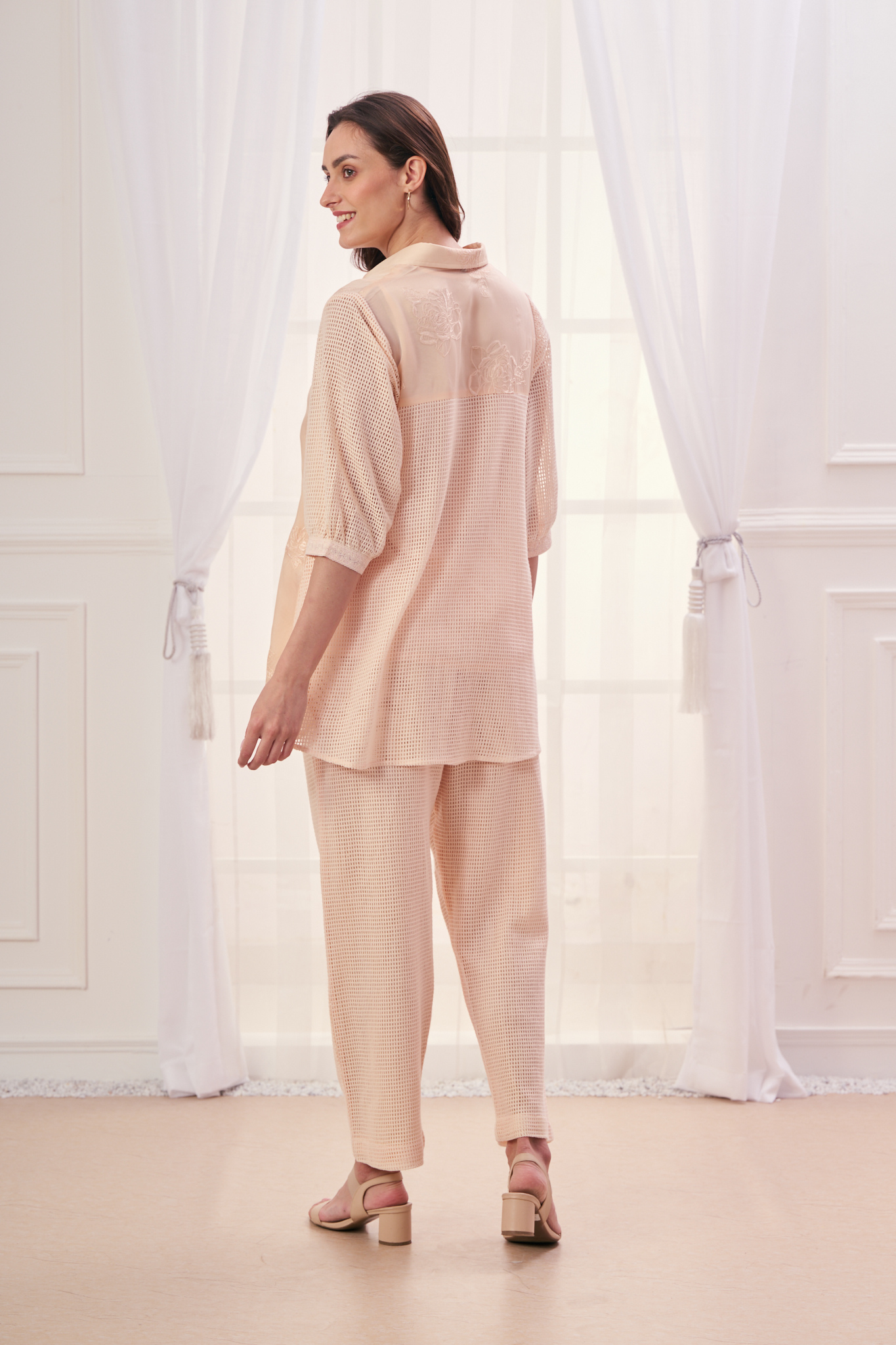 Taroob Embroidered Shirt & Pants Co-ord Set