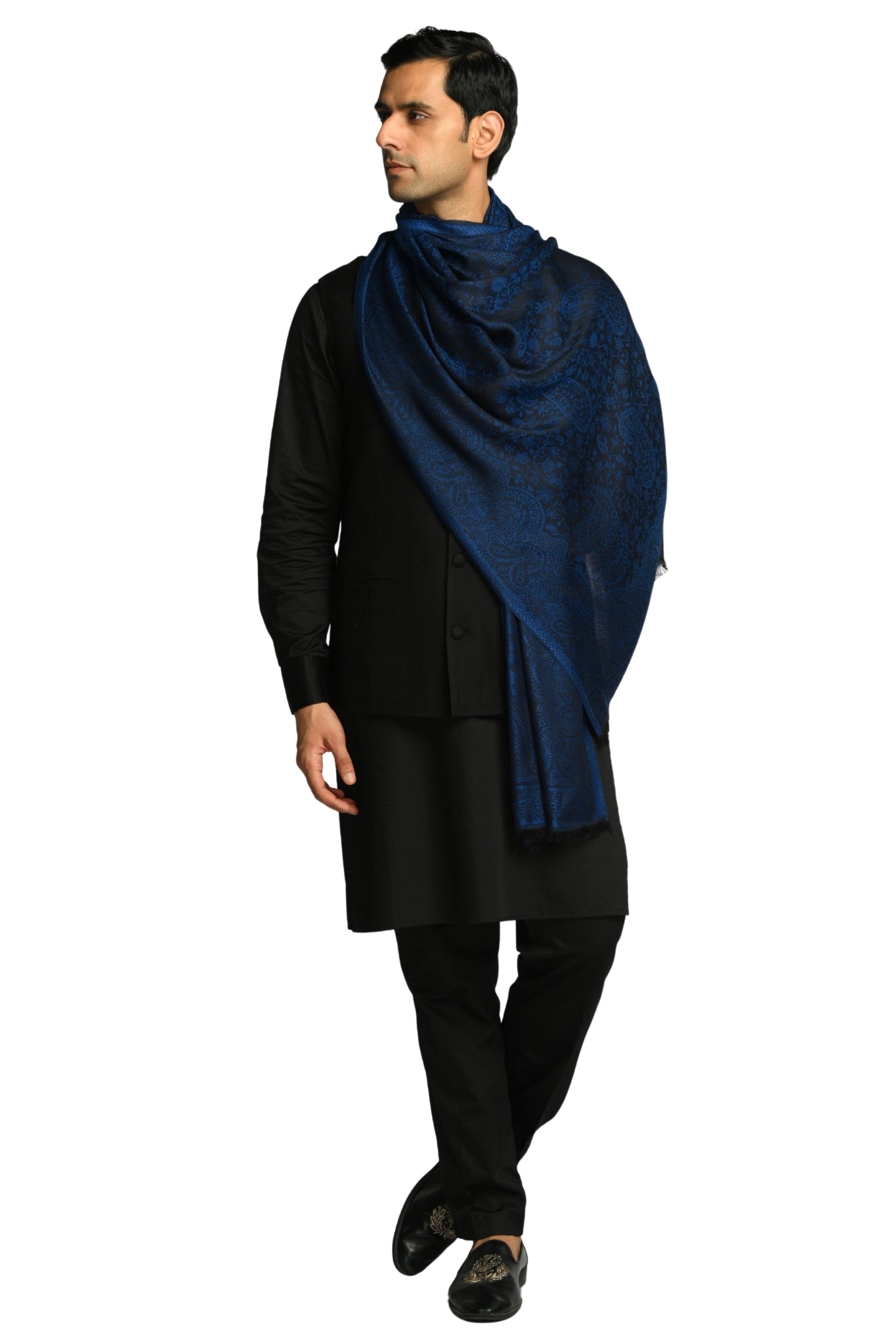 Taroob Fine Weave Silk Jamawar Stole