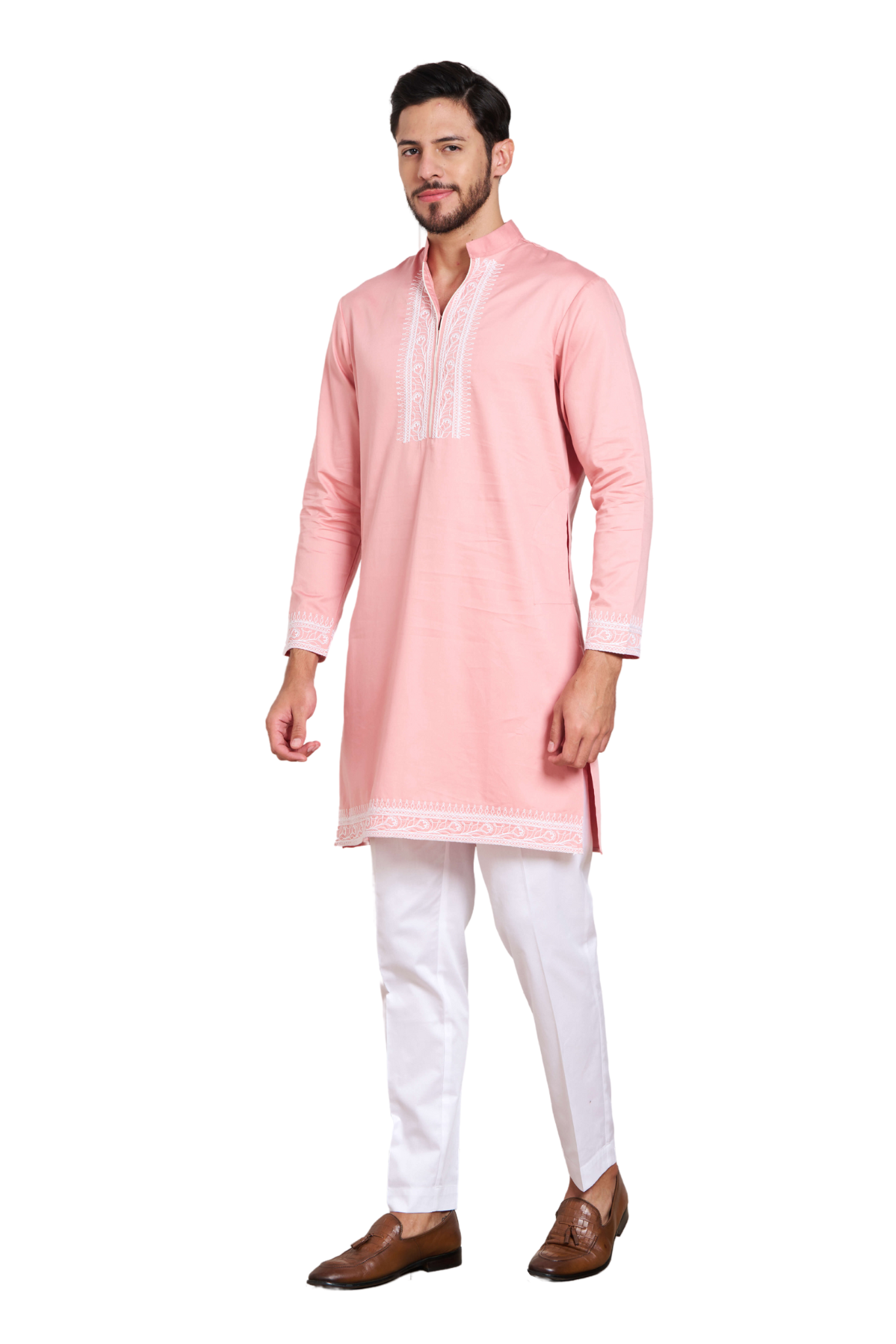 Taroob Dori Embroidered Silk Kurta Pajama Set