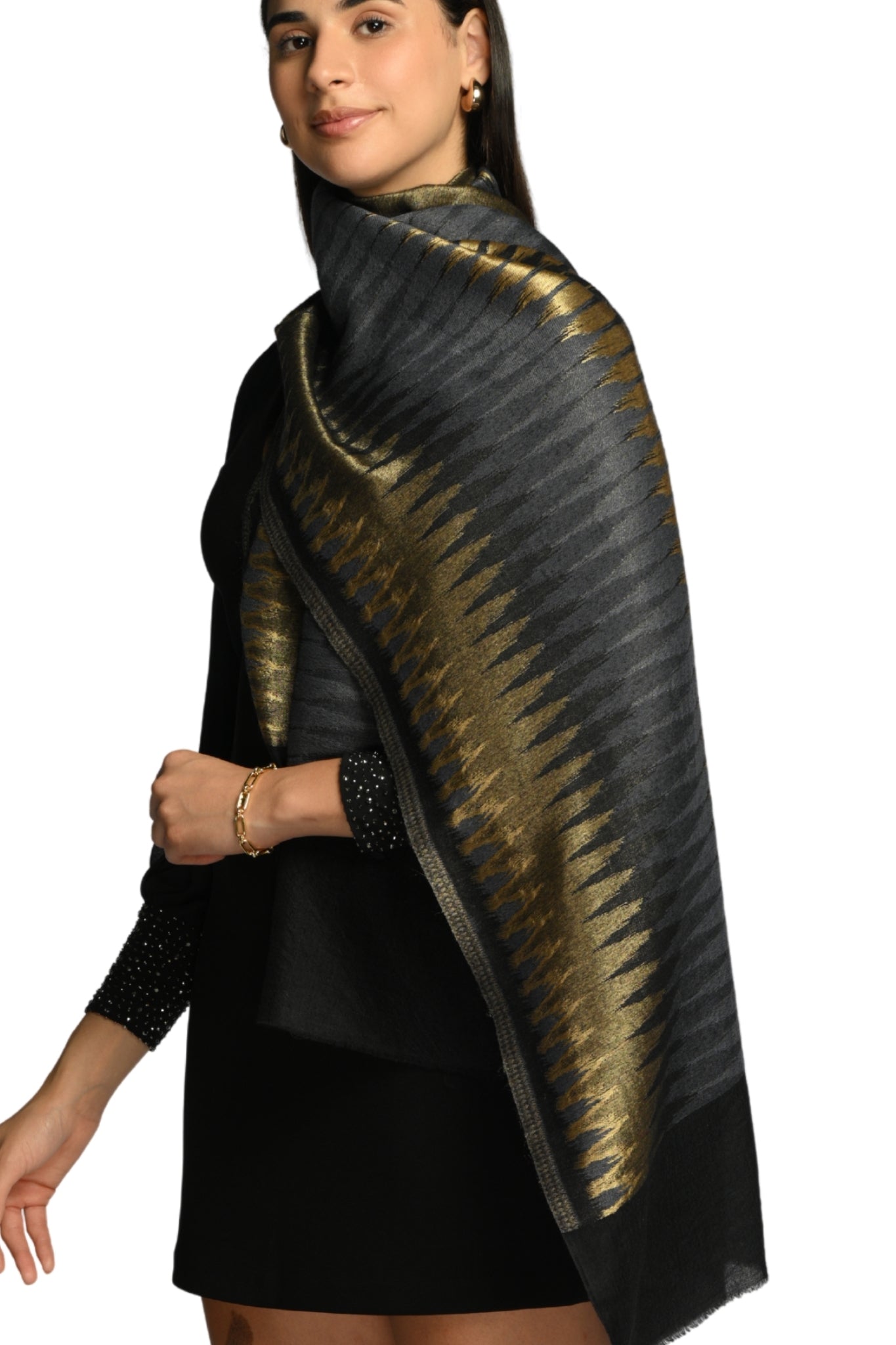 Taroob Resham Ikat Stole