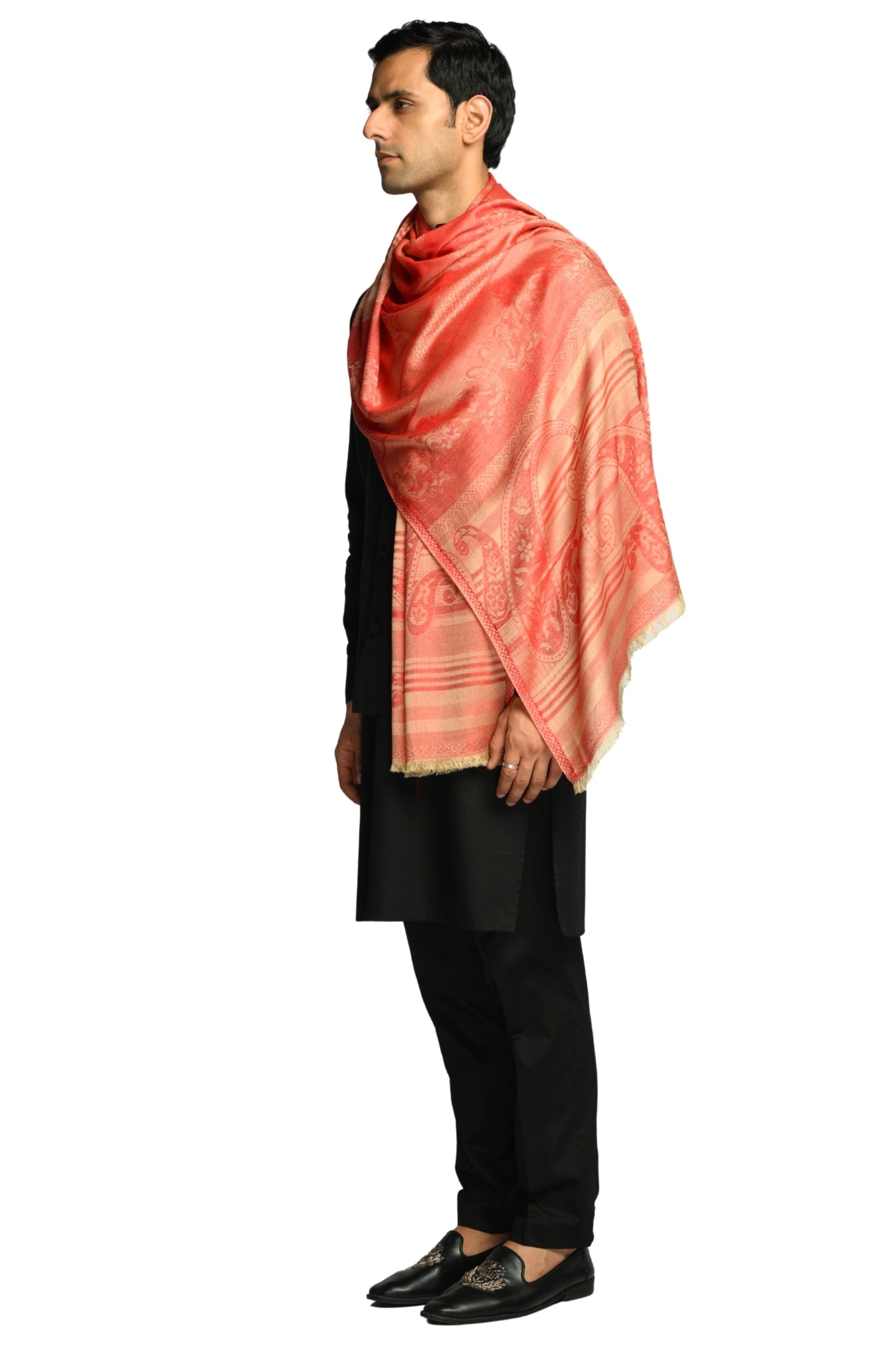 Taroob Signature Jamawar Silk Stole