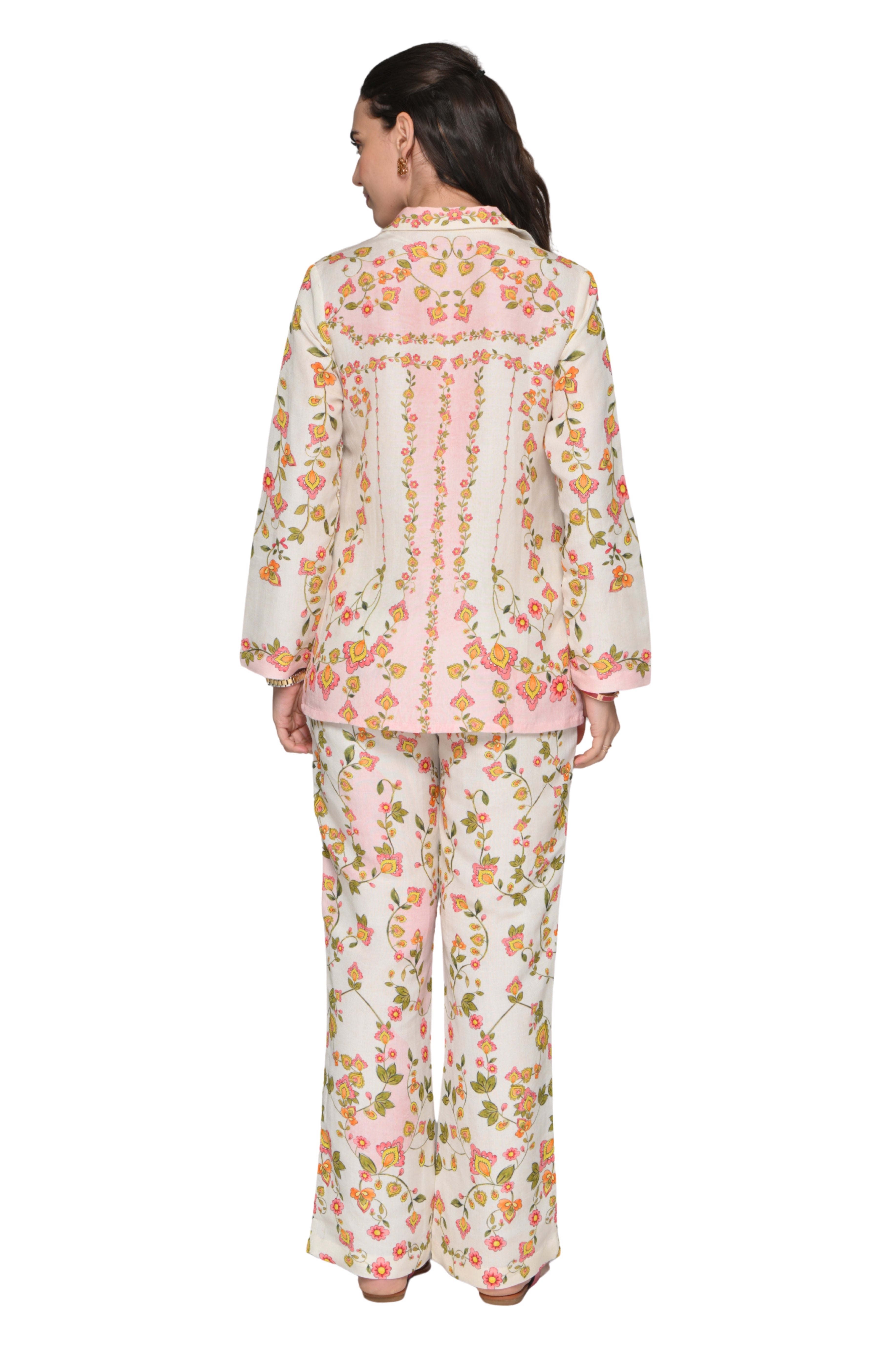 Taroob Whispering Petals Linen Co-ord Set