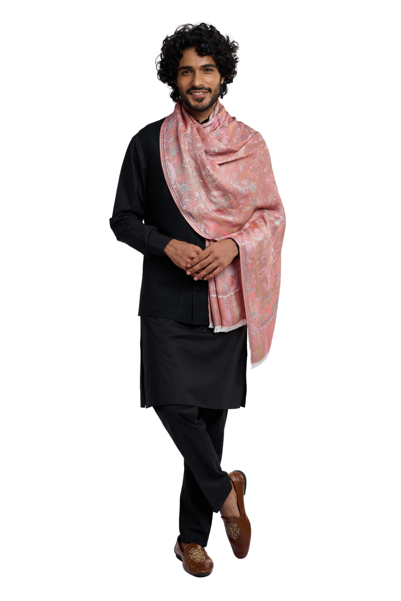 Taroob Men's Silk Shikargah Stole