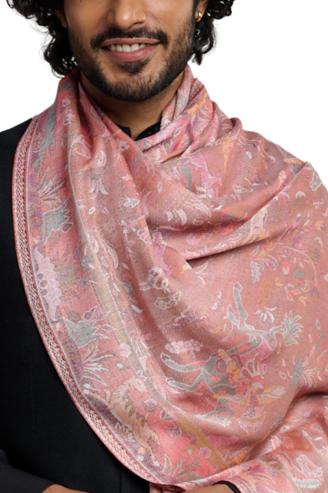 Taroob Men's Silk Shikargah Stole