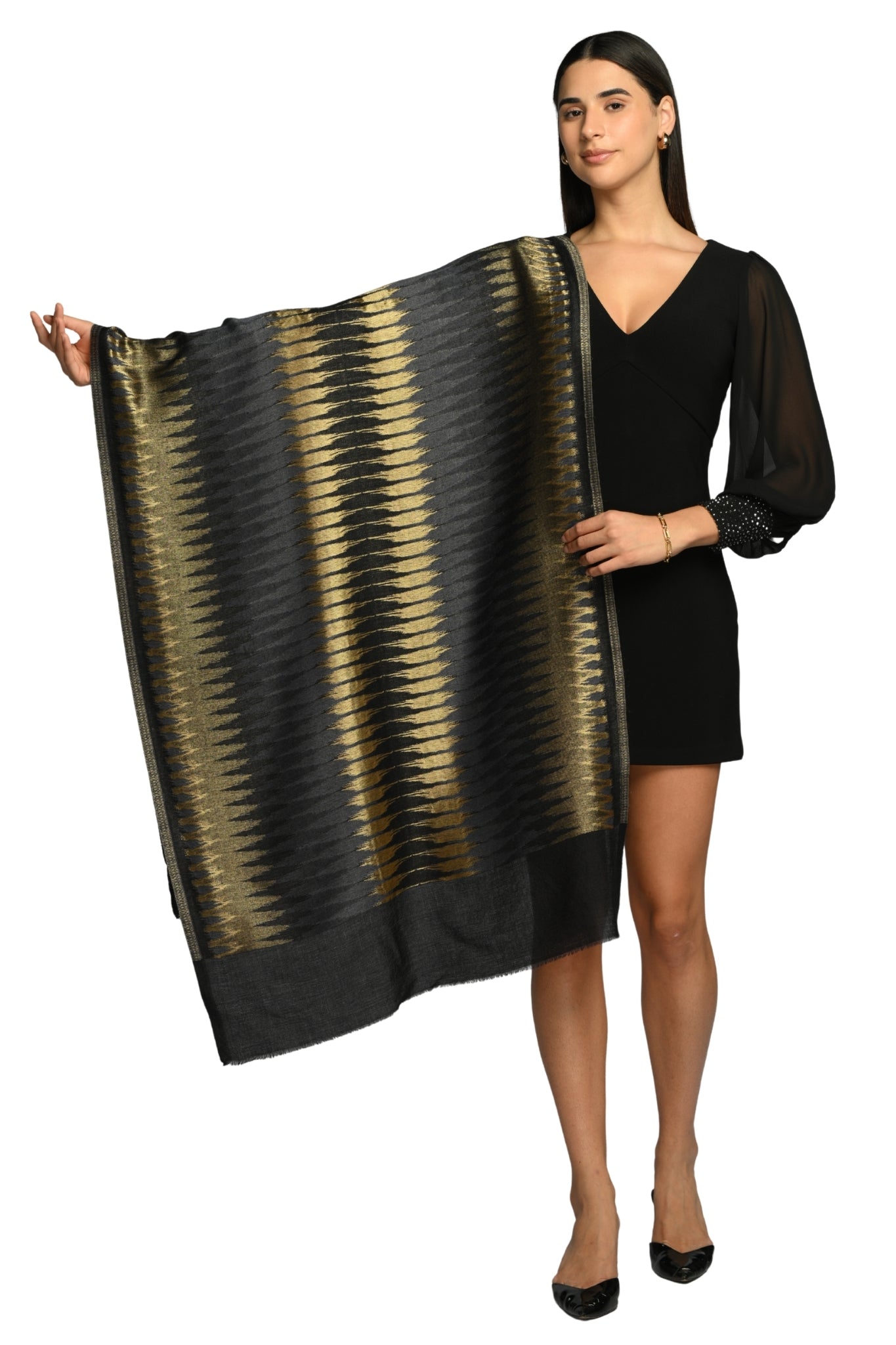 Taroob Resham Ikat Stole