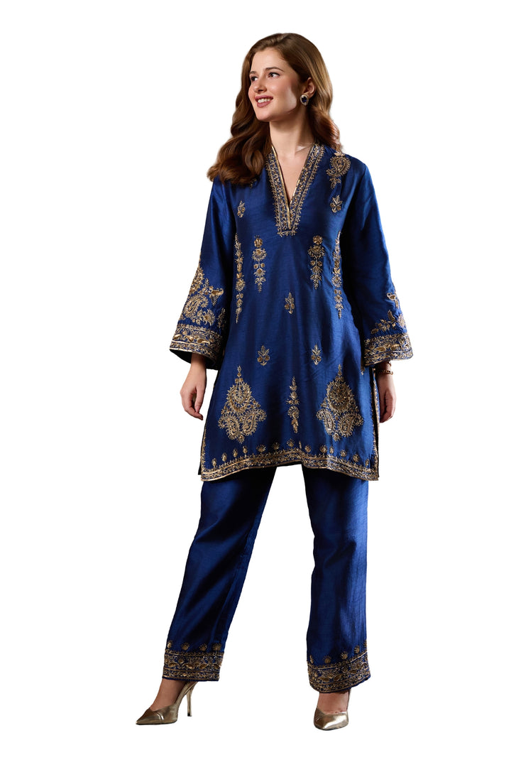 Taroob Chand Bagh Hand Embellished Kurta Set