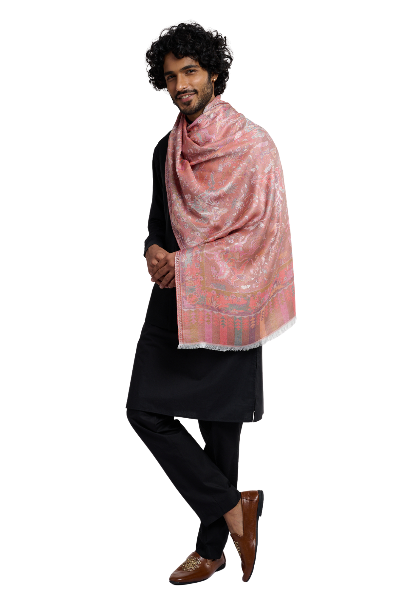Taroob Men's Silk Shikargah Stole