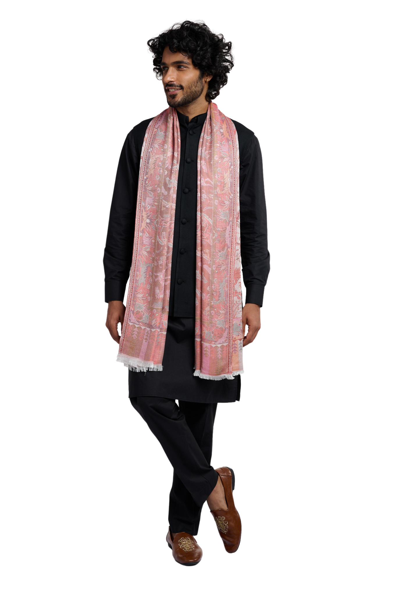 Taroob Men's Silk Shikargah Stole