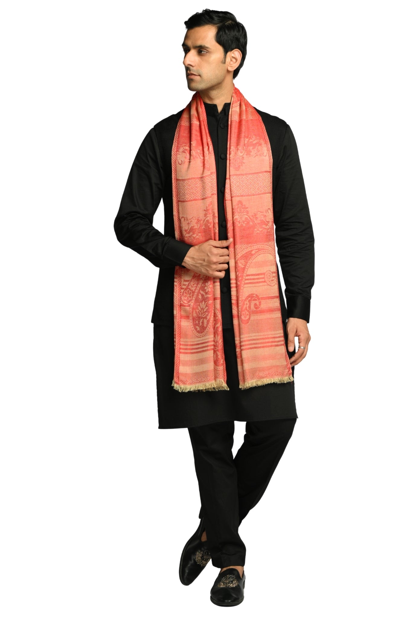 Taroob Signature Jamawar Silk Stole