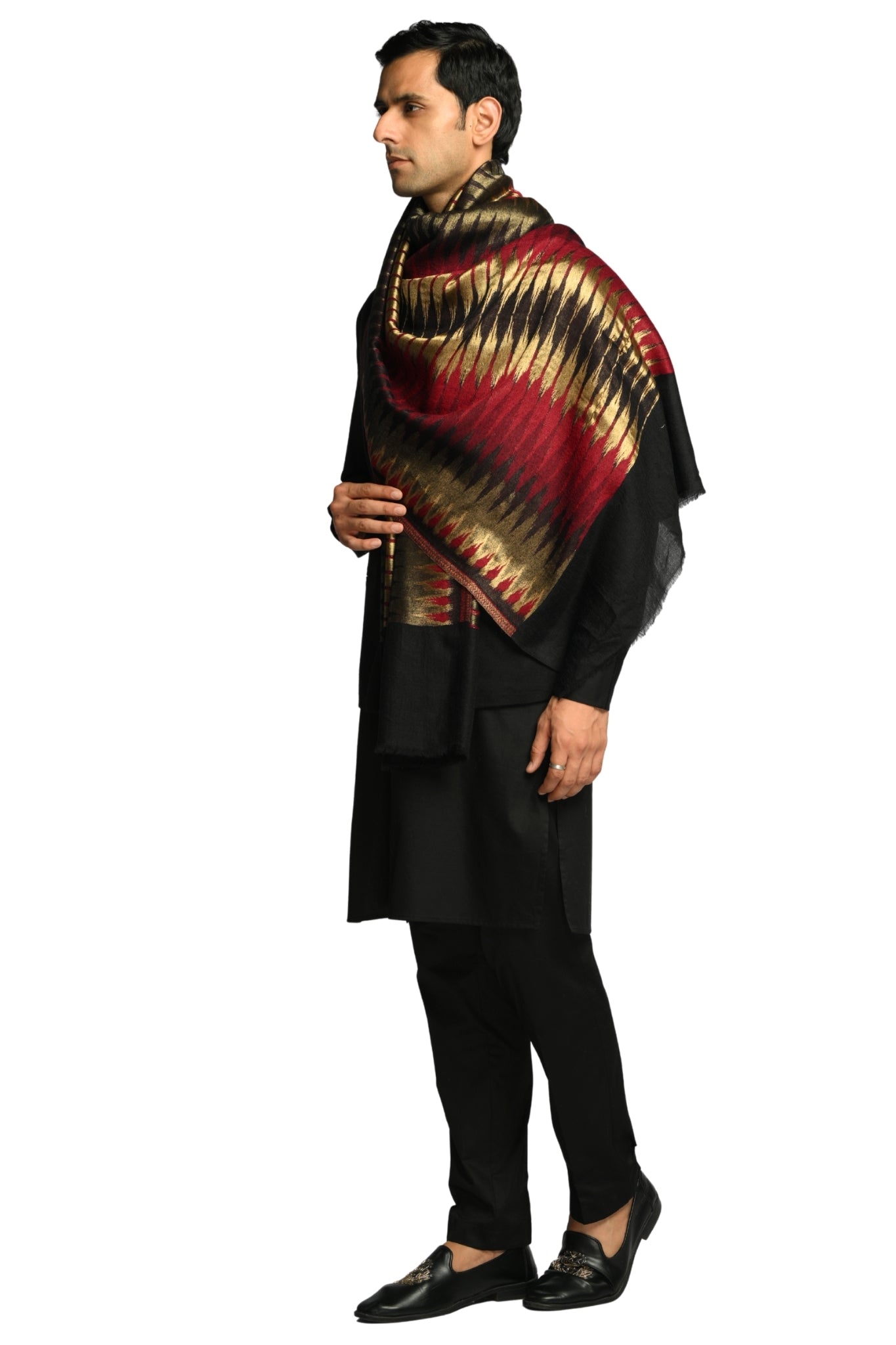 Taroob Resham Ikat Stole