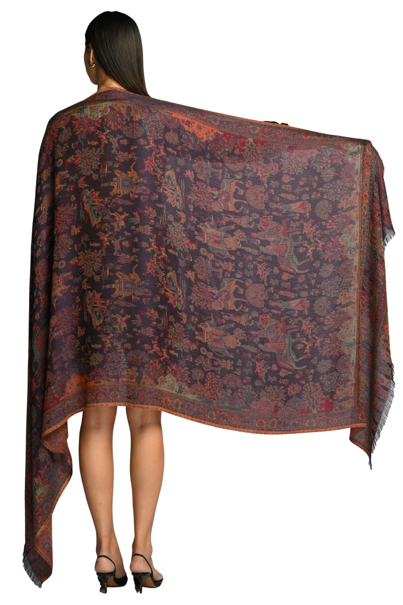 Taroob Noor-e-Darbar Silk Jamawar Shawl